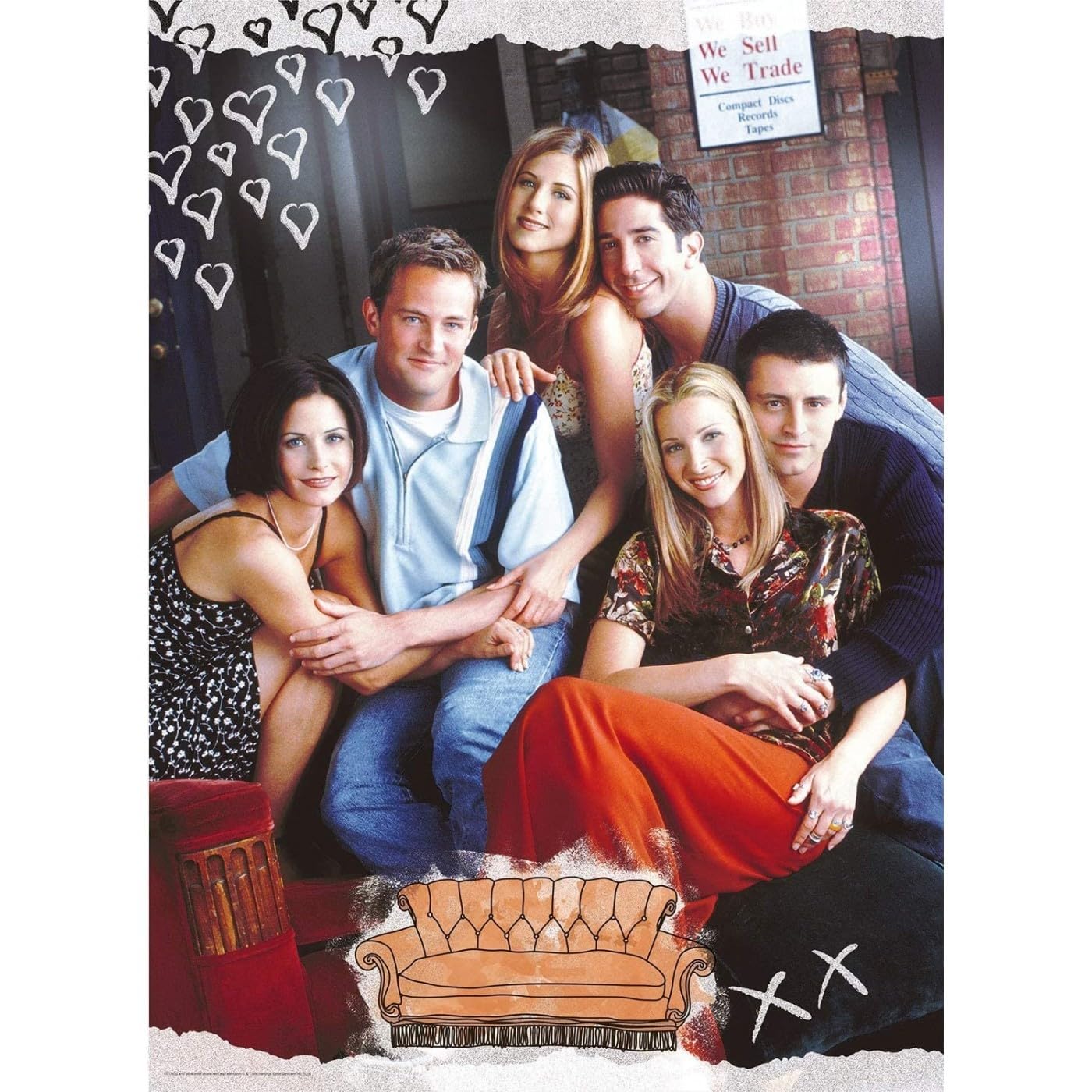 Clementoni Friends Netflix Puzzle 1000 Pieces for Adults - Officially Licensed, Made in Italy - Perfect for Relaxation, Home Decor & Gift Giving