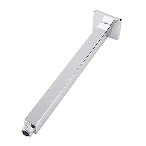 Extra Long Thick Stainless Steel Universal Shower Arm Extension - 8/10/12/16 Inch Wall Mounted Straight Shower Pipe for Bathroom & Spa Renovation