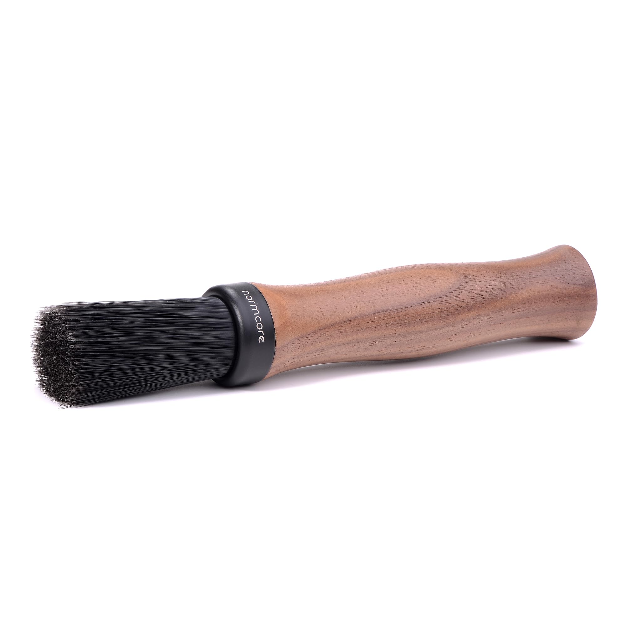 Normcore Barista Brush - Premium Coffee Cleaning Brush with Genuine American Walnut Wood Handle - Espresso Machine & Grinder Cleaning Tool - Perfect for Home Baristas & Coffee Shops