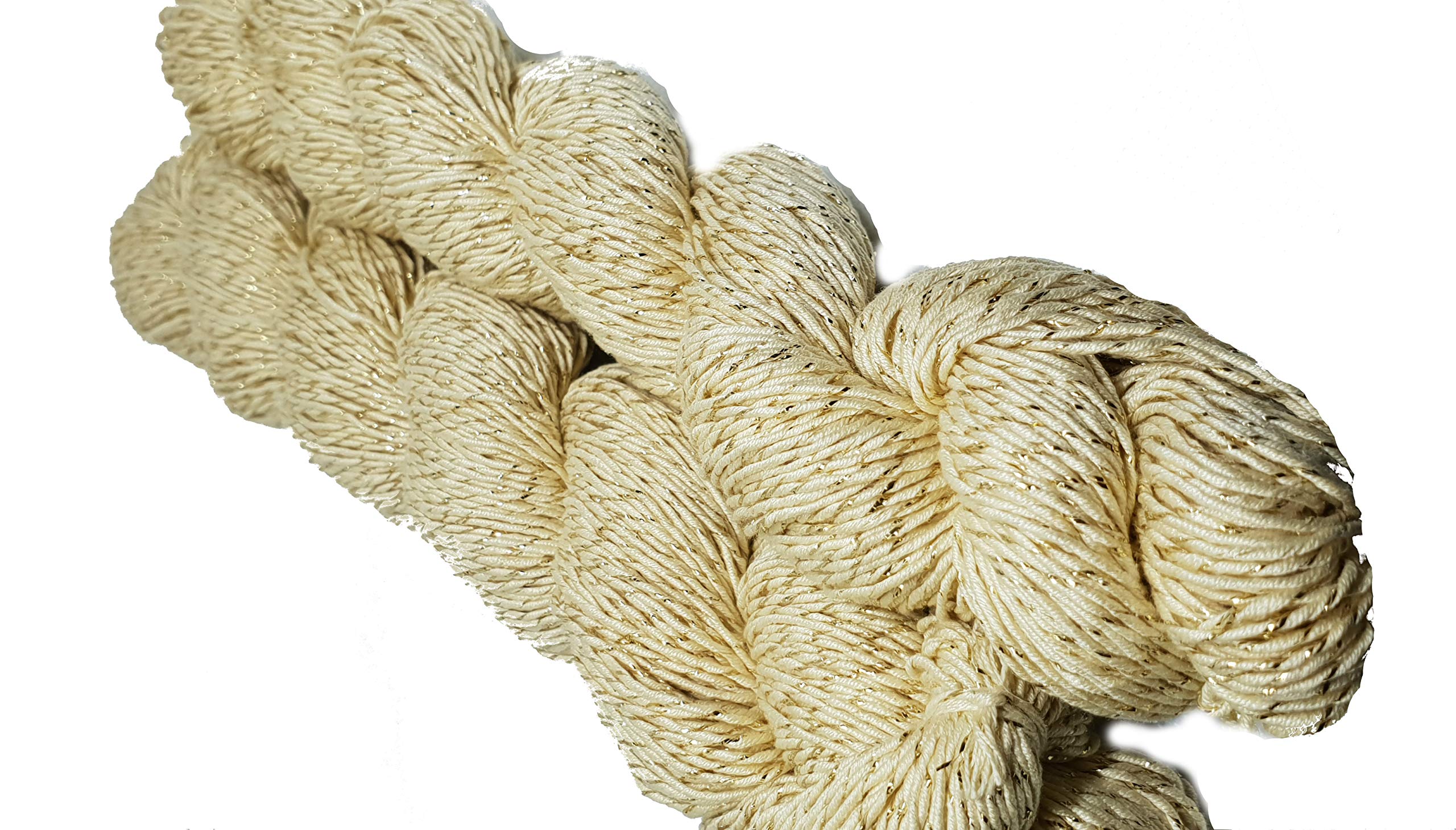 Sparkle Silk Yarn - 50g Pure Mulberry Silk Shimmer Yarn for Knitting, Crocheting & Weaving | Iridescent Baby Yarn in Natural White | Perfect for Handmade Scarves, Baby Blankets & Luxury Crafts