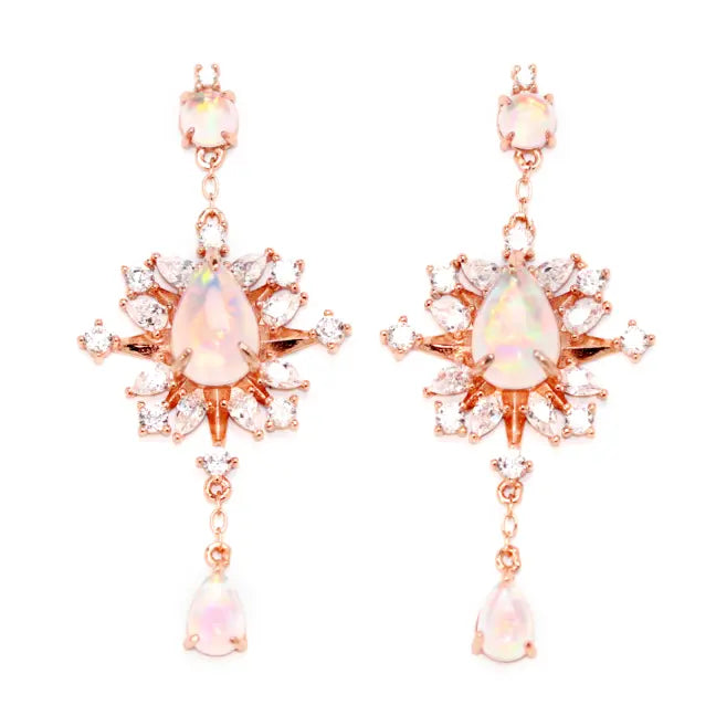 Exquisite Josephine Opal Earrings for Women – Dainty Handmade Sterling Silver Jewelry | Perfect for Weddings, Parties & Special Occasions