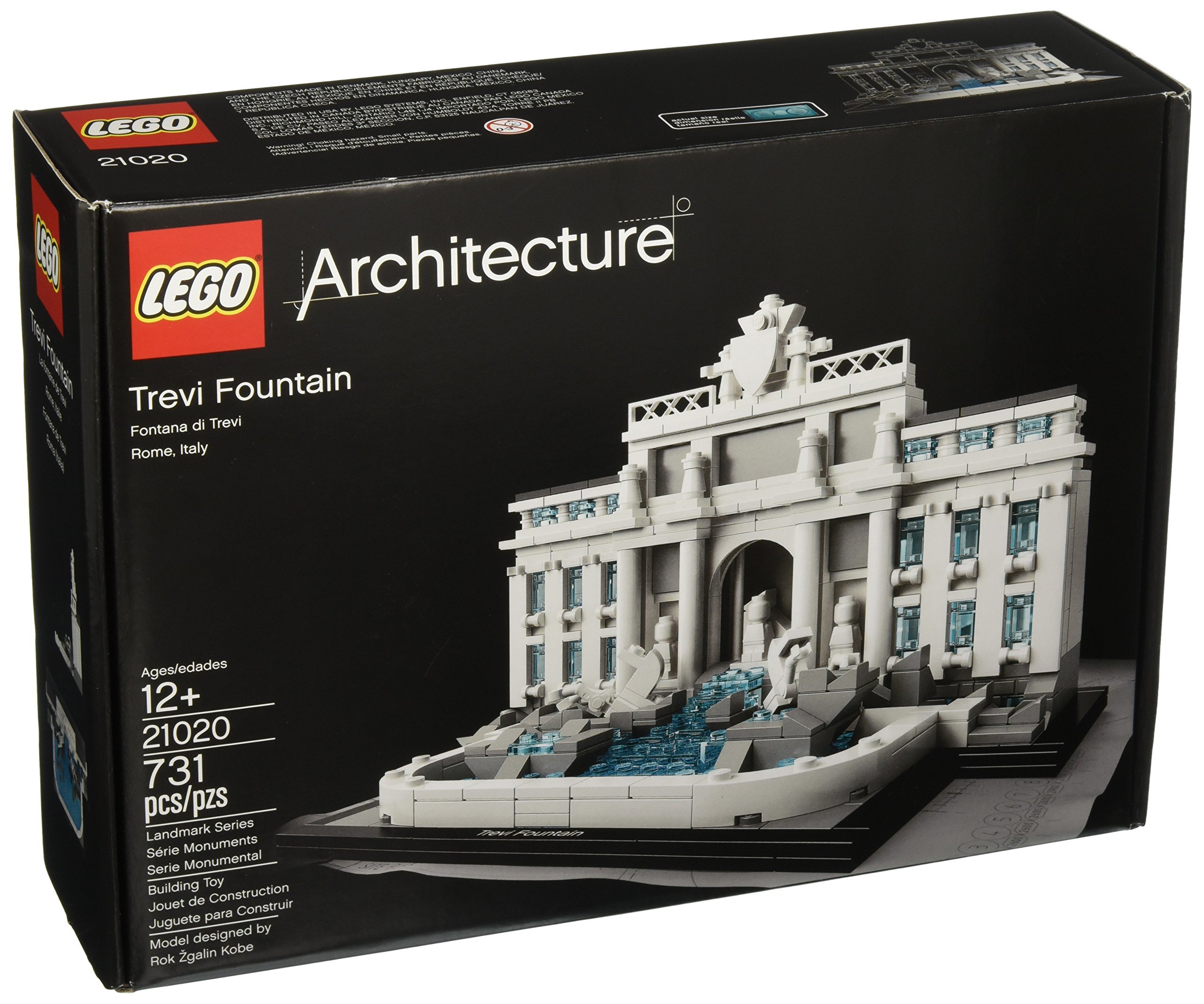 LEGO Architecture Trevi Fountain 21020 Building Set - Collectible Model Kit for Adults & Teens - Perfect for Home Decor, Office Display & Gift Giving