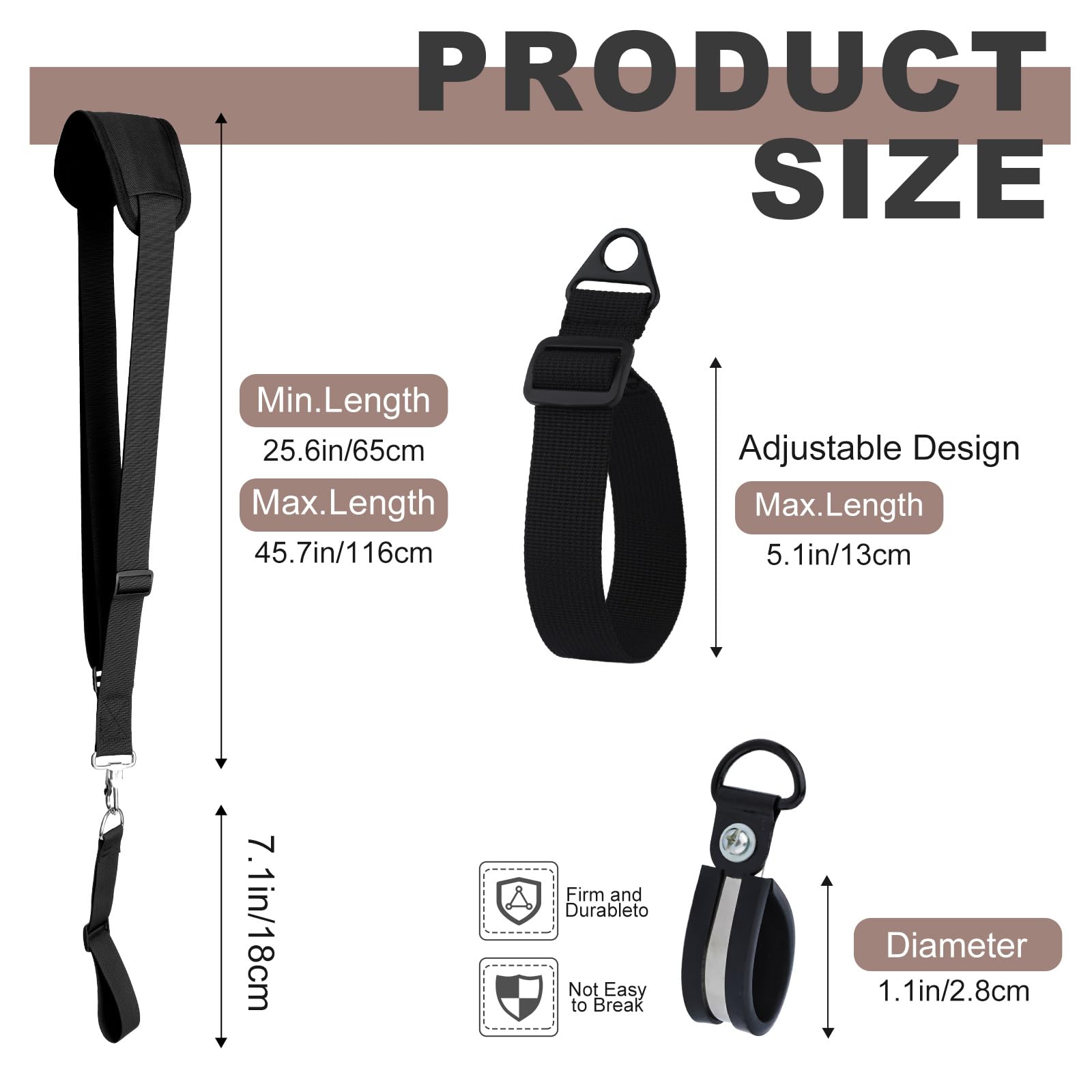 **Heavy Duty Shoulder Strap for Trimmer & Leaf Blower - Adjustable Weed Eater Strap with 3 Accessories & Shaft Clamp - Perfect for Yard Work, Landscaping & Gardening Tools**