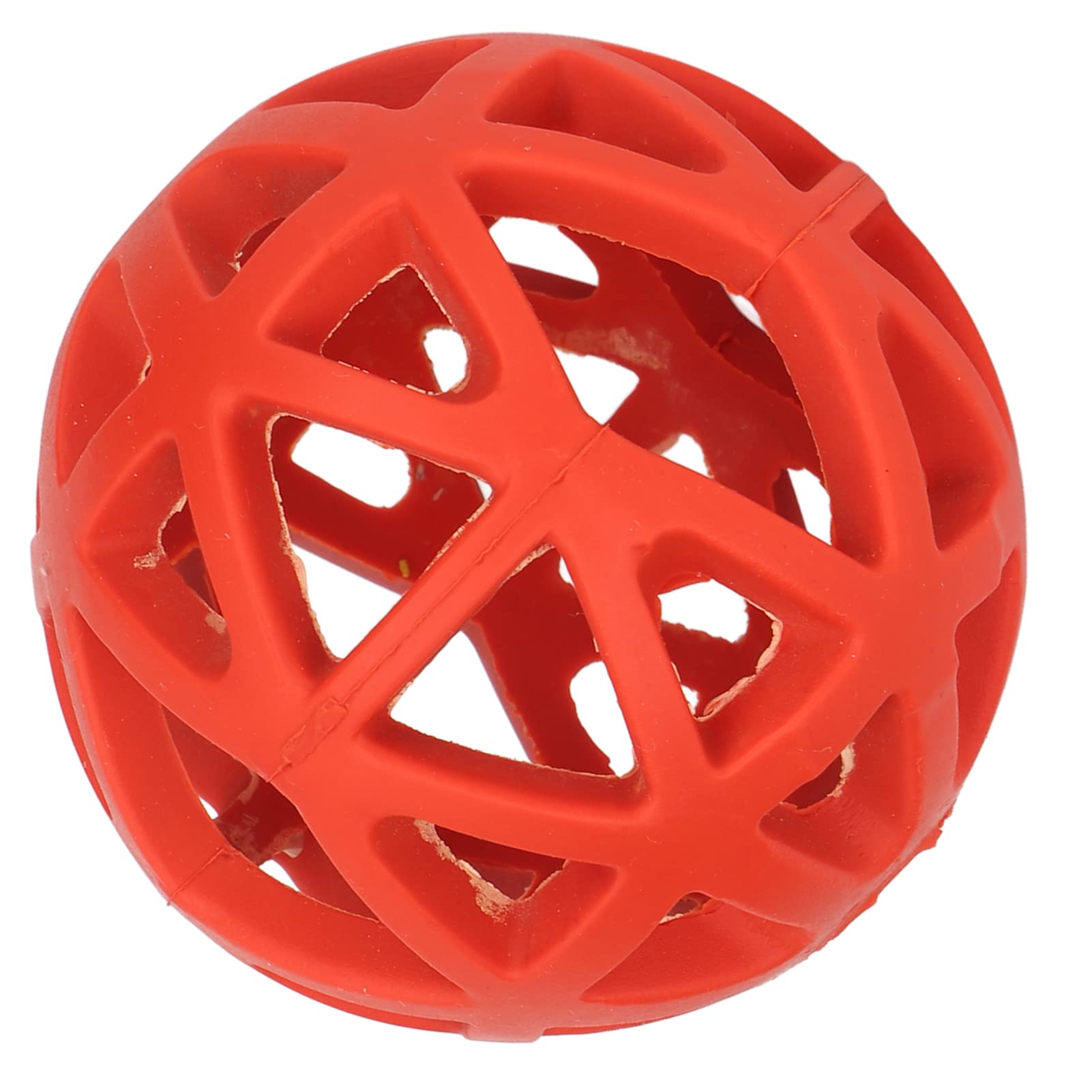 Durable Hollow Rubber Dog Ball Toy for Aggressive Chewers - Interactive Chew & Roll Pet Toy for Small Breed Dogs - Red - Perfect for Fetch, Training & Indoor/Outdoor Play