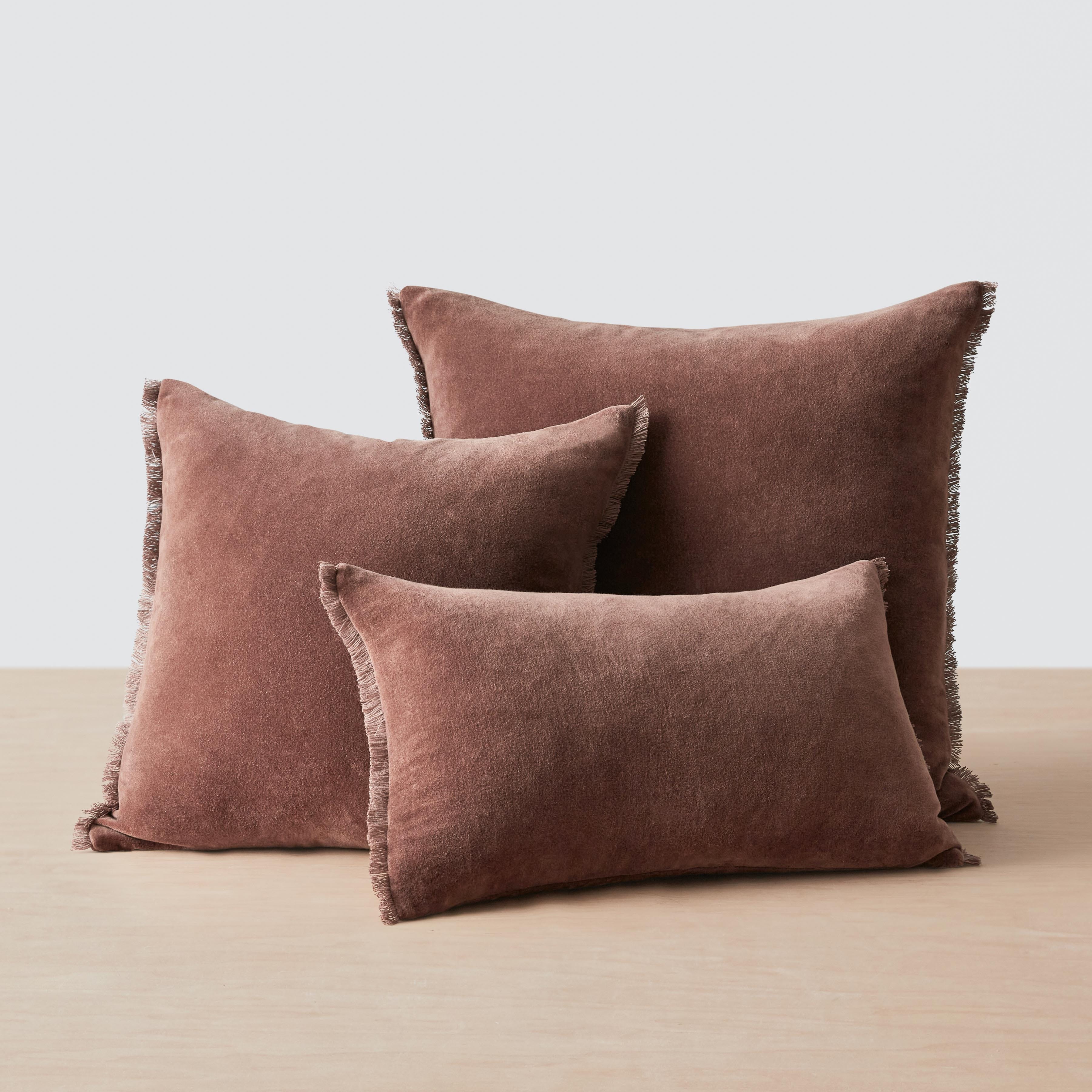 Luxury Velvet Throw Pillow Covers - Soft Decorative Cushion for Sofa, Bed & Home Decor - Elegant Living Room & Bedroom Accent - Set of 2 (18x18 Inches)