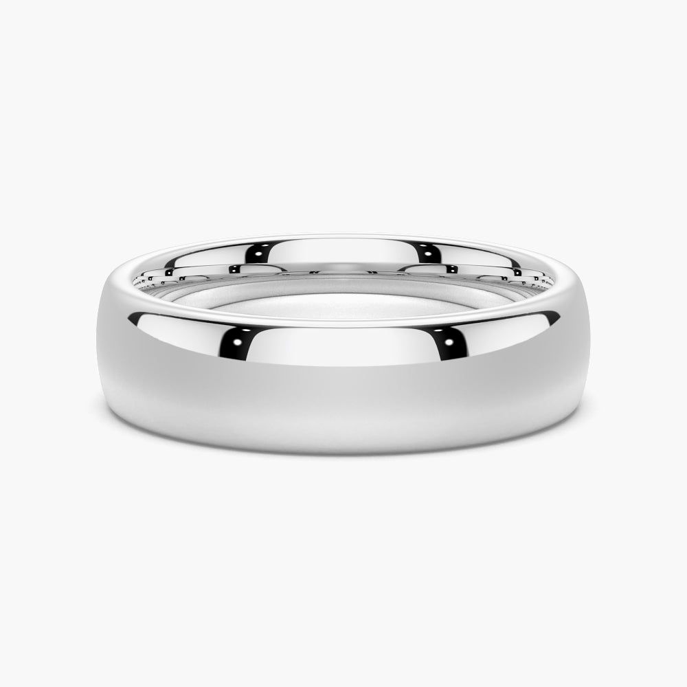 6mm High Polished Comfort Fit Tungsten Carbide Men's Wedding Band Ring - Perfect for Engagement, Anniversary & Everyday Wear
