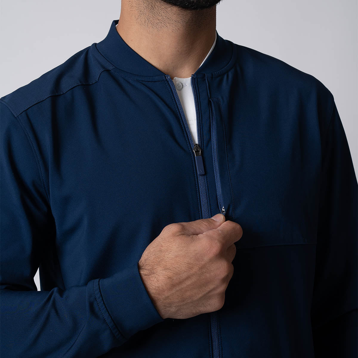 Men's Warm Up Full Zip Jacket - Lightweight Athletic Hoodie for Running, Gym & Outdoor Activities | Breathable Performance Jacket for Men