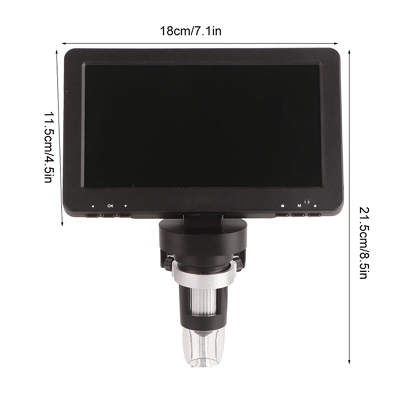 XTevu 12MP HD Digital Microscope with 7-inch LCD Screen, 1200x Magnification - Ideal for Soldering, Electronics Repair, PCB Inspection & Hobbyist Use