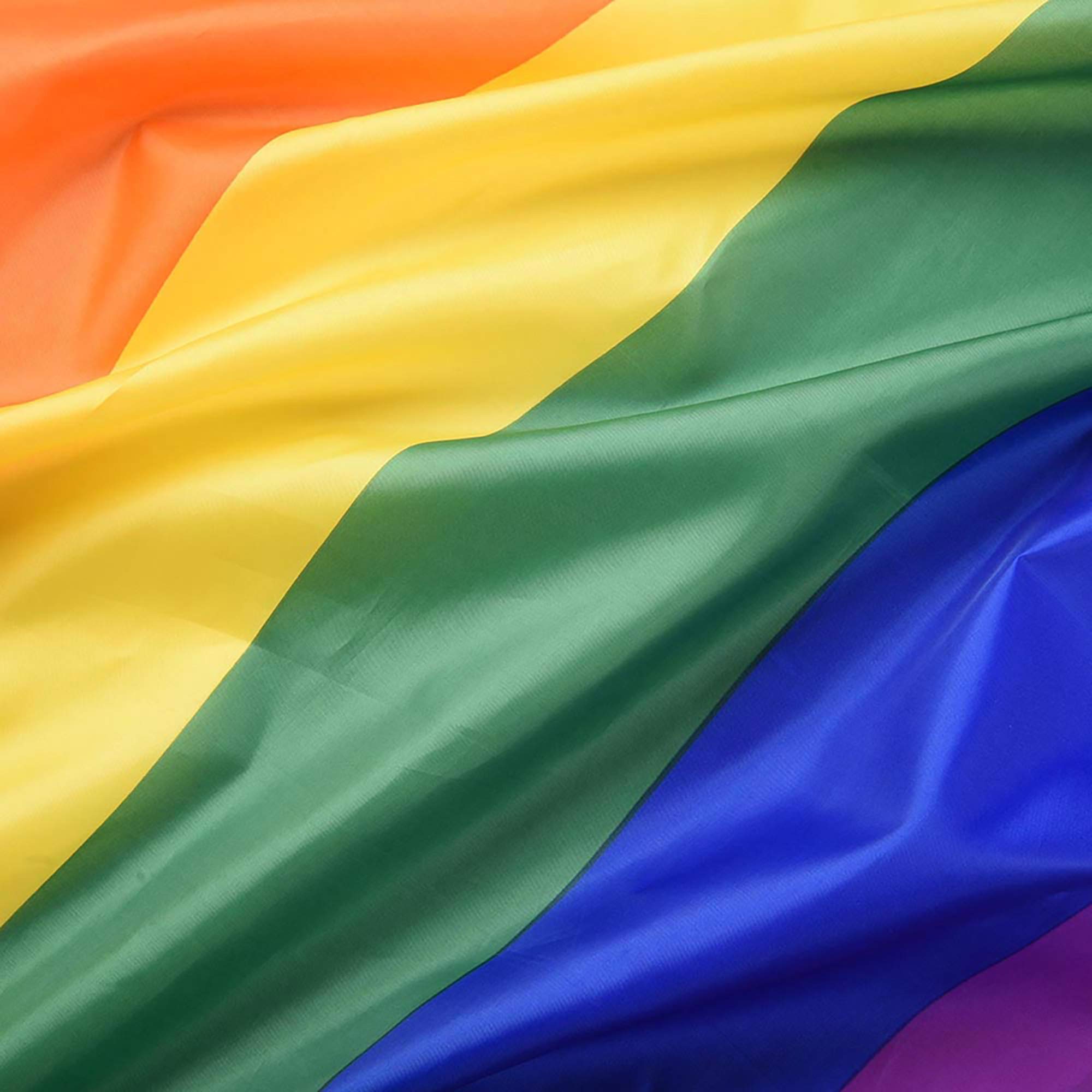 5x3 Ft Rainbow Pride Flag - LGBT Gay Lesbian Bisexual Transgender Banner with Brass Grommets - Durable Polyester Fabric - 10 Pack for Parades, Parties & Home Decor