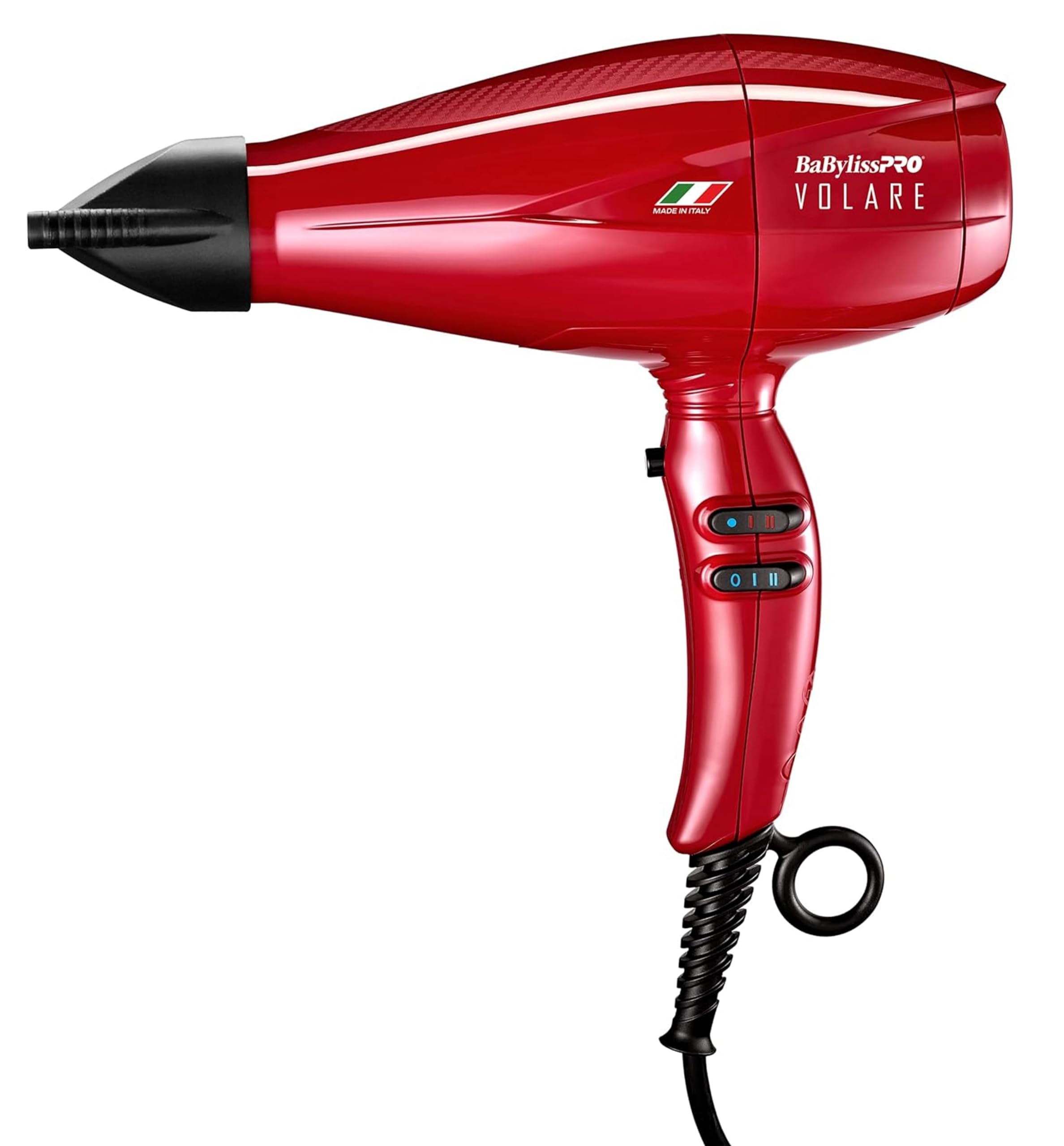 BaBylissPRO Ionic & Nano Titanium Volare Hair Dryer 1875W - Ultra Efficient Italian Made Blow Dryer with Ion Generator & Turbo Shot Button - Perfect for Salon Professionals & Home Use