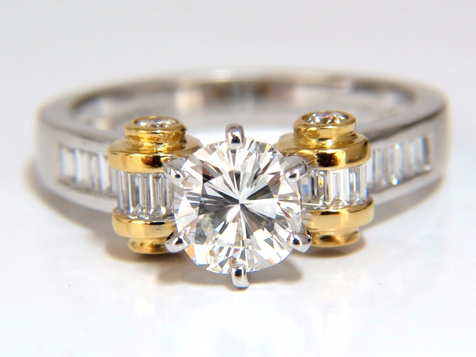 GIA Certified 2.41 Carat Natural Cushion Cut Baguette Diamond Ring in Platinum E/VS2 - Perfect for Engagement, Wedding & Anniversary Gifts