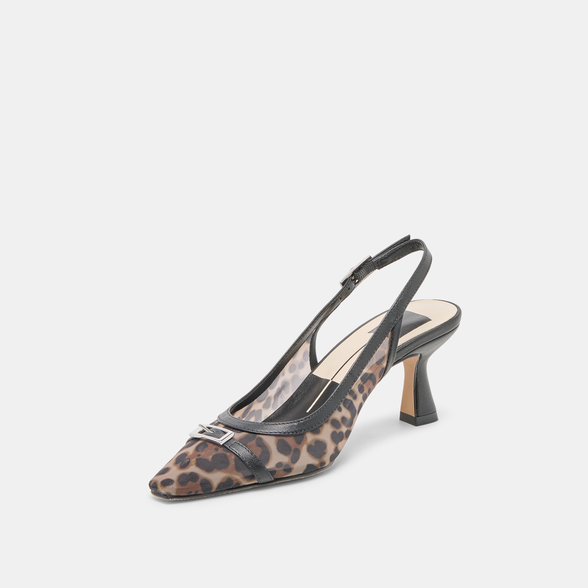 LORINE Women's Leopard Print Mesh High Heels - Stylish Party & Evening Dress Shoes for Women
