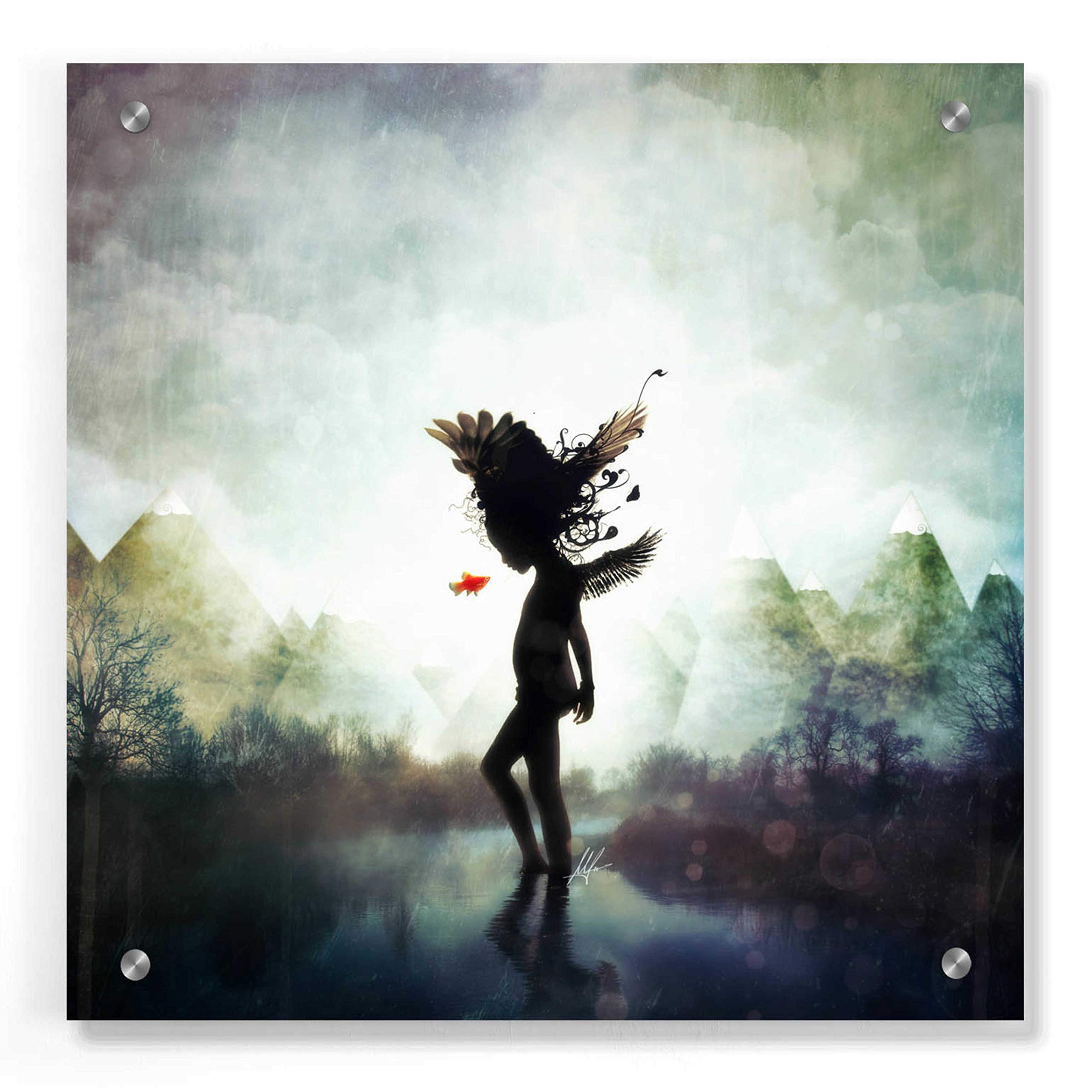 Epic Art 'Discovery' by Mario Sanchez Nevado - 36x36 Inch Acrylic Glass Wall Art Painting - Modern Home Decor for Living Room, Bedroom & Office