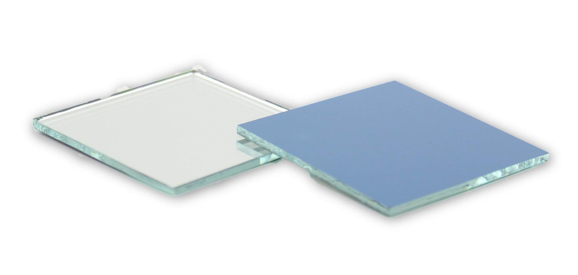 2 Inch Small Square Glass Mosaic Mirror Tiles - 12 Pieces for DIY Crafts, Home Decor, Wall Art & Bathroom Accents | Perfect for Scrapbooking, Jewelry Making & Interior Design Projects