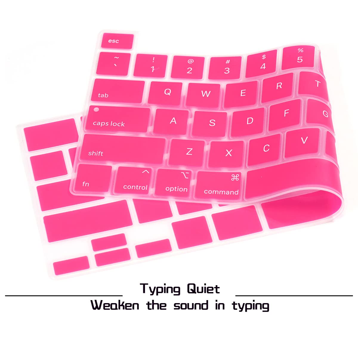 Ultra Thin Silicone Keyboard Cover Skin for MacBook Pro 13 inch 2020 (A2289/A2251/A2338 M1 Chip) & MacBook Pro 16