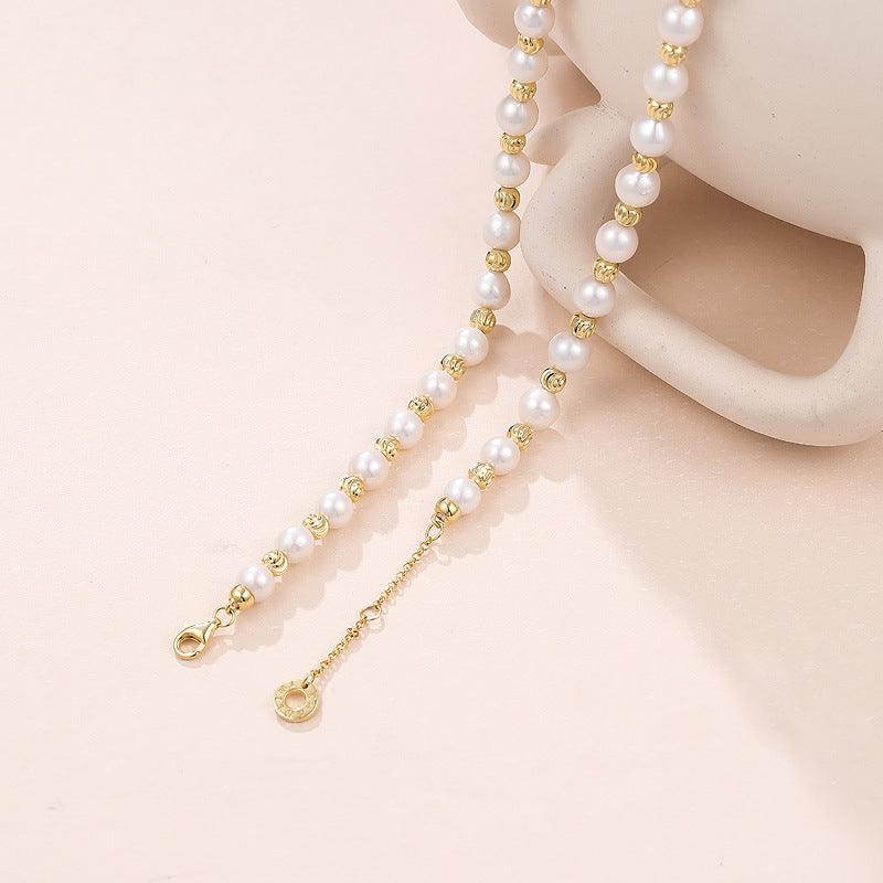 Elegant S925 Sterling Silver Baroque Pearl Necklace for Women - Perfect for Weddings, Parties & Special Occasions