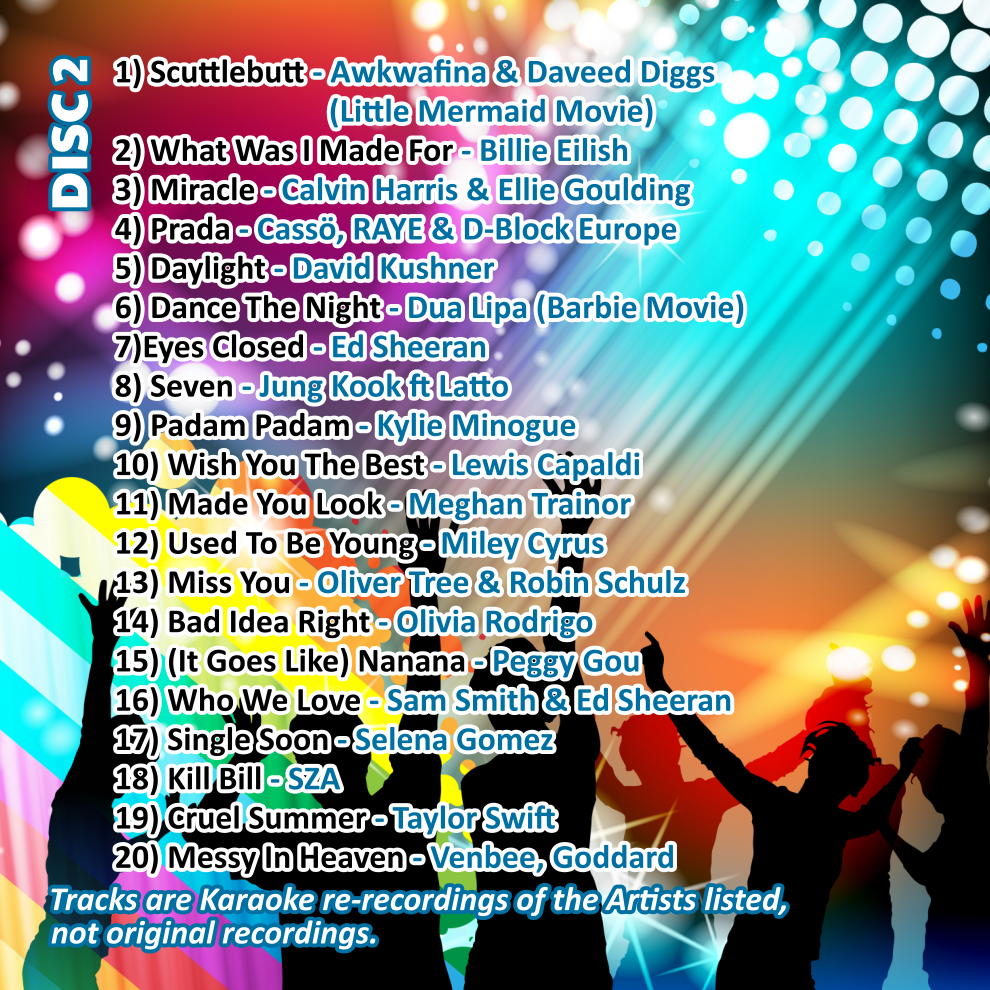 Mr Entertainer Big Karaoke Hits of 2023 - Latest English Karaoke Songs for Home Parties & Entertainment - Perfect for Family Gatherings, Birthday Celebrations and Bar Nights