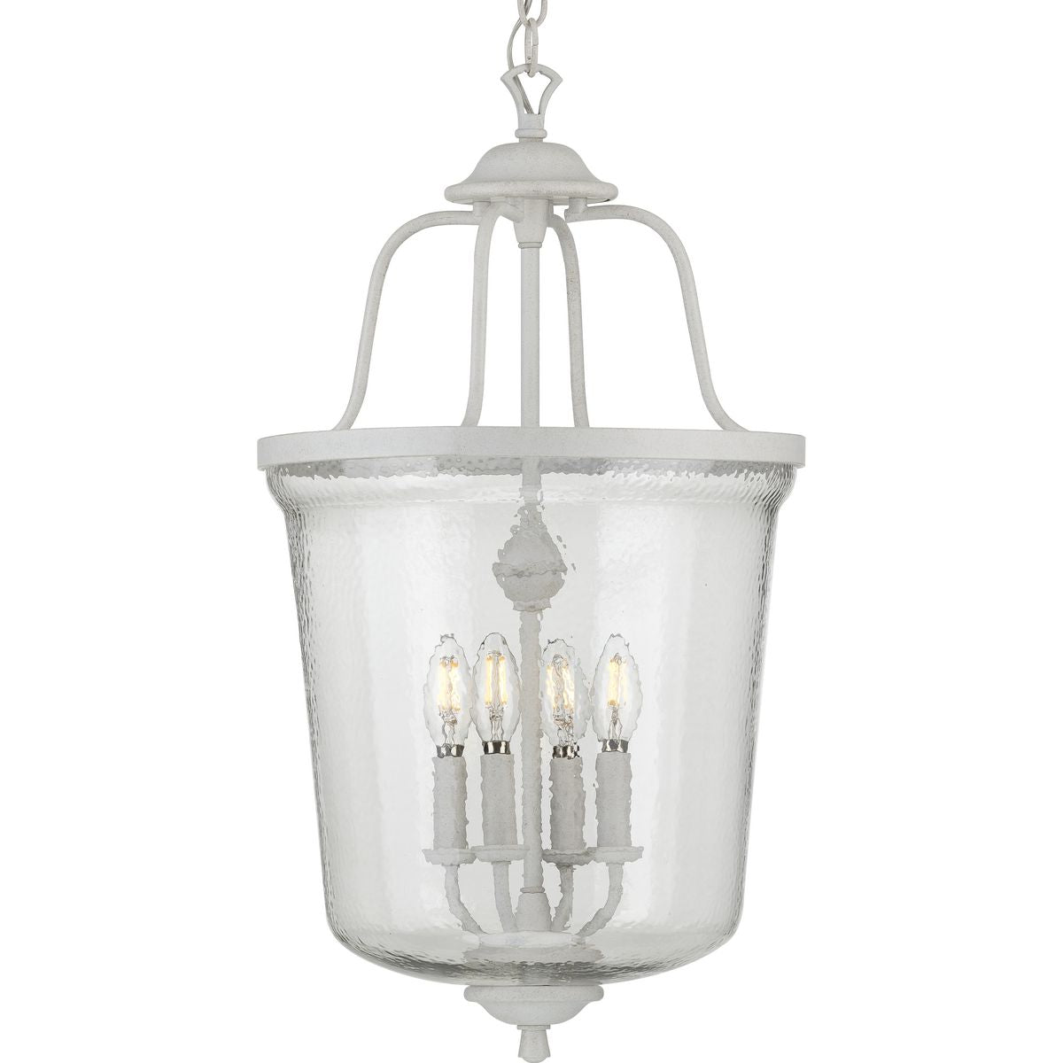 Bowman Collection 4-Light Modern Foyer Pendant Chandelier - Elegant Entryway Lighting for Hallway, Staircase or Dining Room