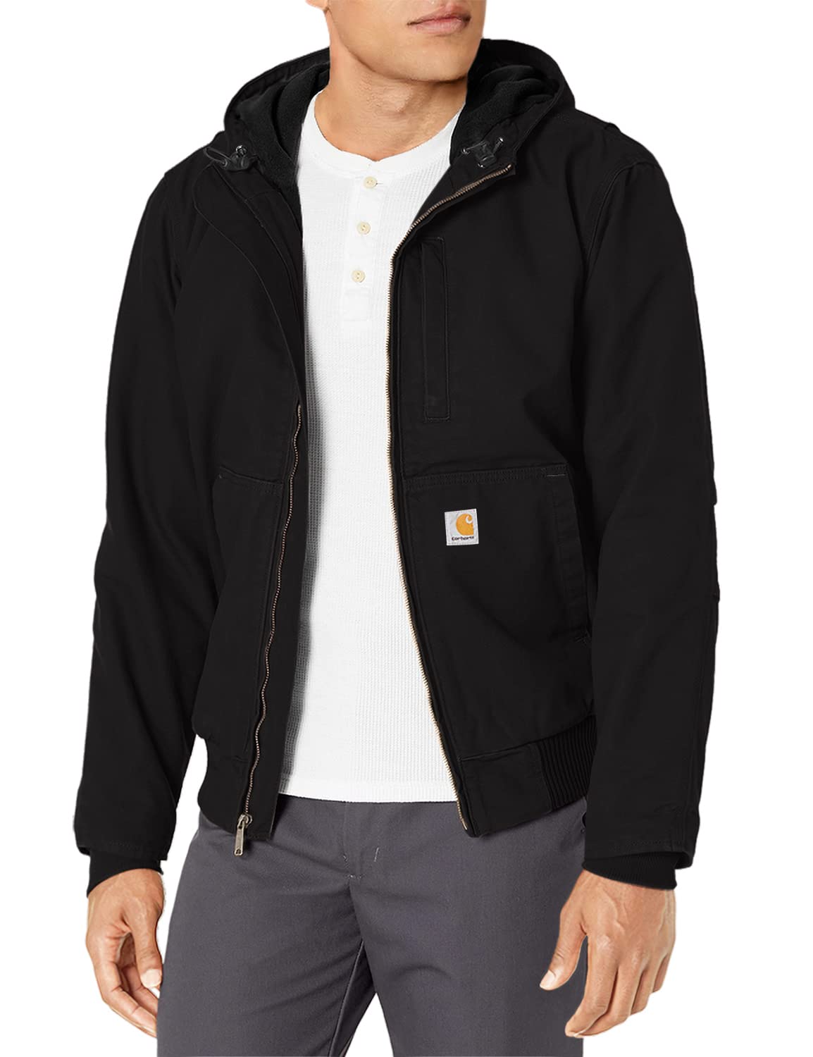 Carhartt Men's Big & Tall Full Swing Loose Fit Washed Duck Fleece-Lined Active Jacket - Warm Workwear for Outdoor Construction, Hunting & Winter Activities