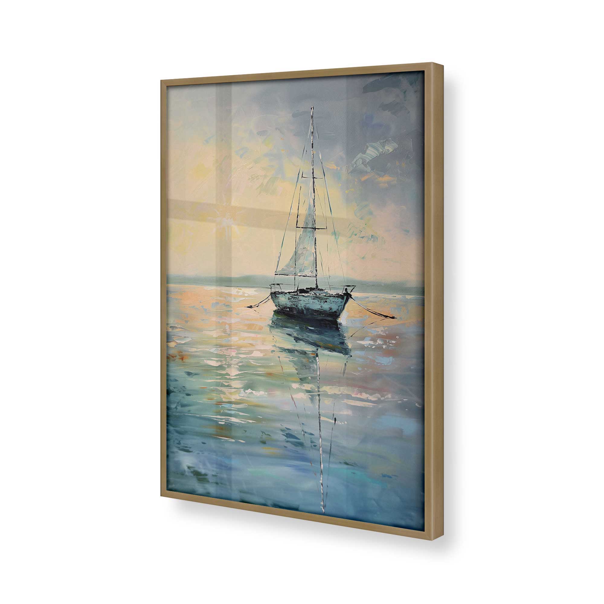 Harbor Glow v1 Premium Wall Art Print - Coastal Decor for Living Room, Bedroom & Office - Perfect for Home, Beach House or Gift