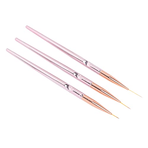 Professional Nail Art Liner Brushes Set - 3 Sizes ABS Body Drawing Pen for DIY Nail Design, Salon & Home Use | Perfect for Gel Polish, Acrylic Nails & Creative Nail Art