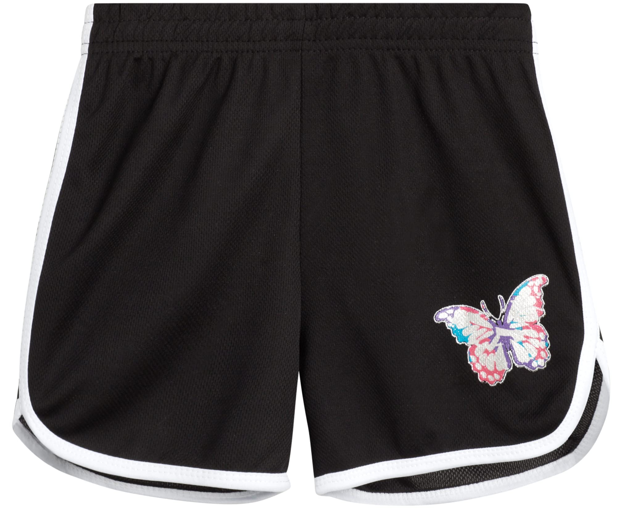 Coney Island Girls' Active Shorts 6-Pack - Athletic Performance Gym Running Shorts for Kids Age 7-12 - Perfect for Sports, Dance & Playtime