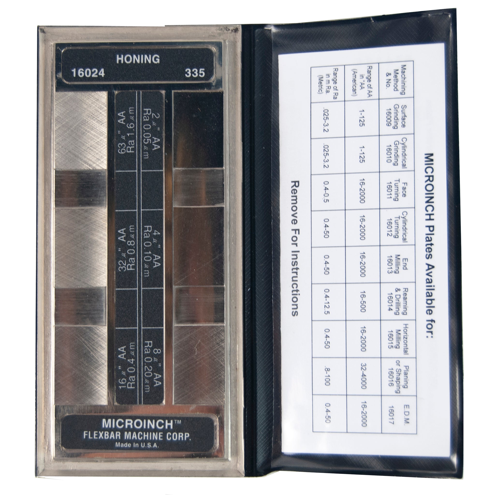 Microinch™ Comparator Plates - High-Precision Surface Finish Measurement Tools for Metalworking & Quality Control | Ideal for Machinists, Engineers & Industrial Applications
