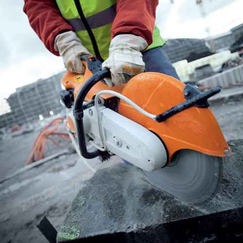 STIHL TS 410 Professional Cut-Off Saw with 12-Inch Diamond Blade - Heavy Duty Concrete & Metal Cutting for Construction & Demolition Projects
