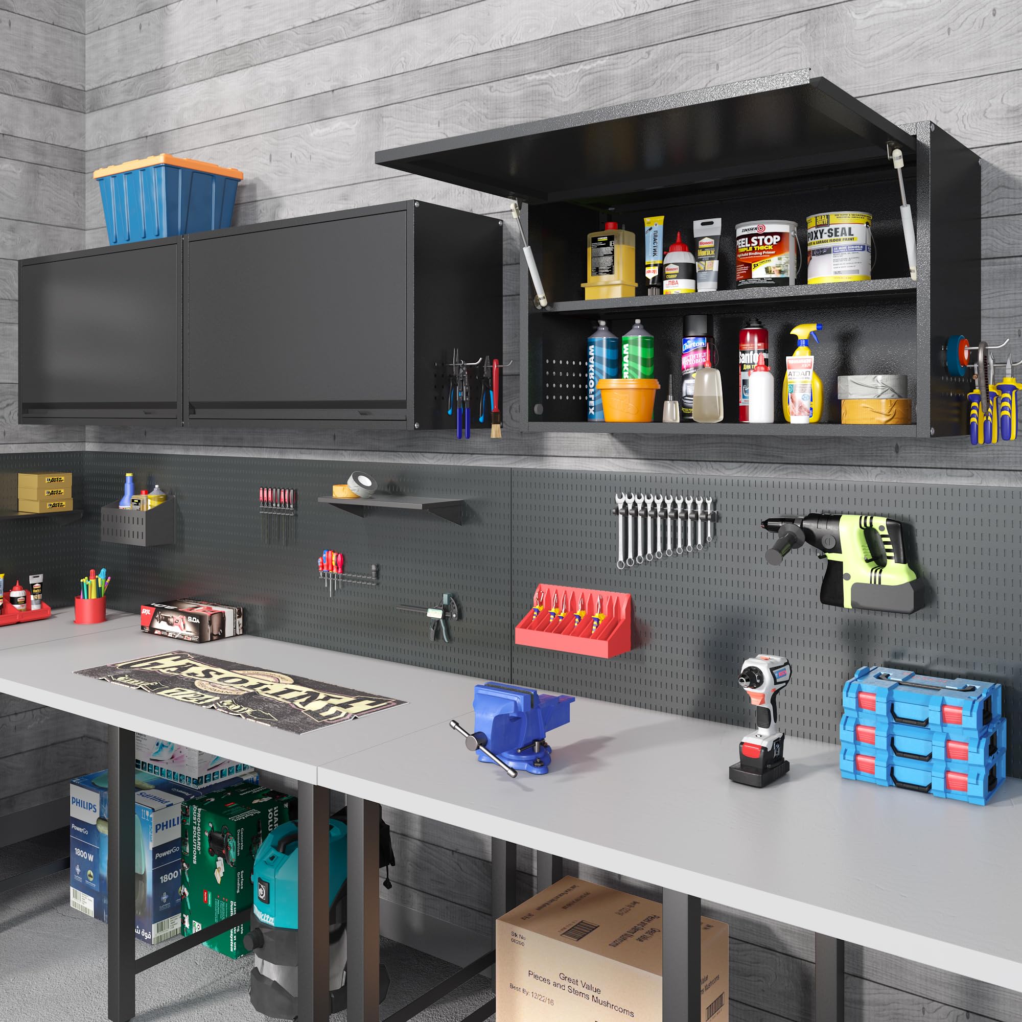 Heavy Duty Metal Wall Cabinet - 31.5