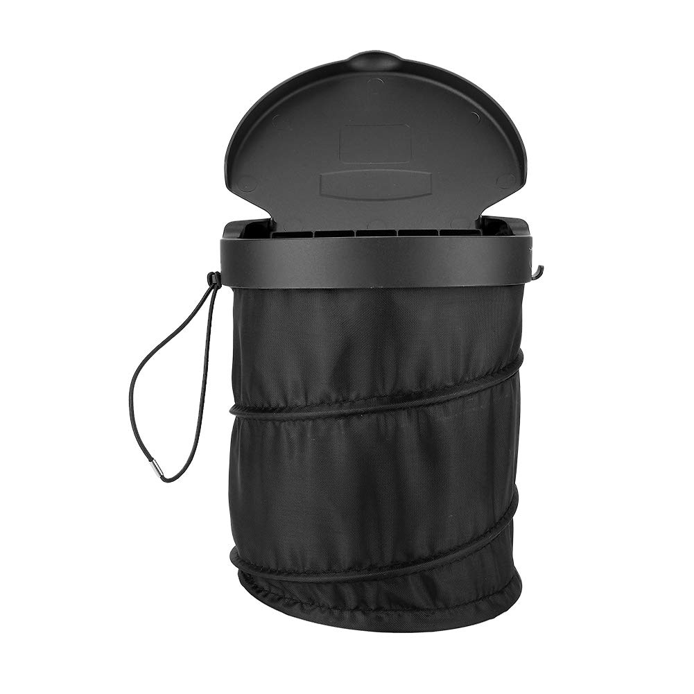 Foldable Car Trash Bin - Akozon Hanging Car Garbage Bag with Oxford Cloth for Waste & Dust - Perfect for Road Trips, Commuting & Keeping Your Vehicle Clean