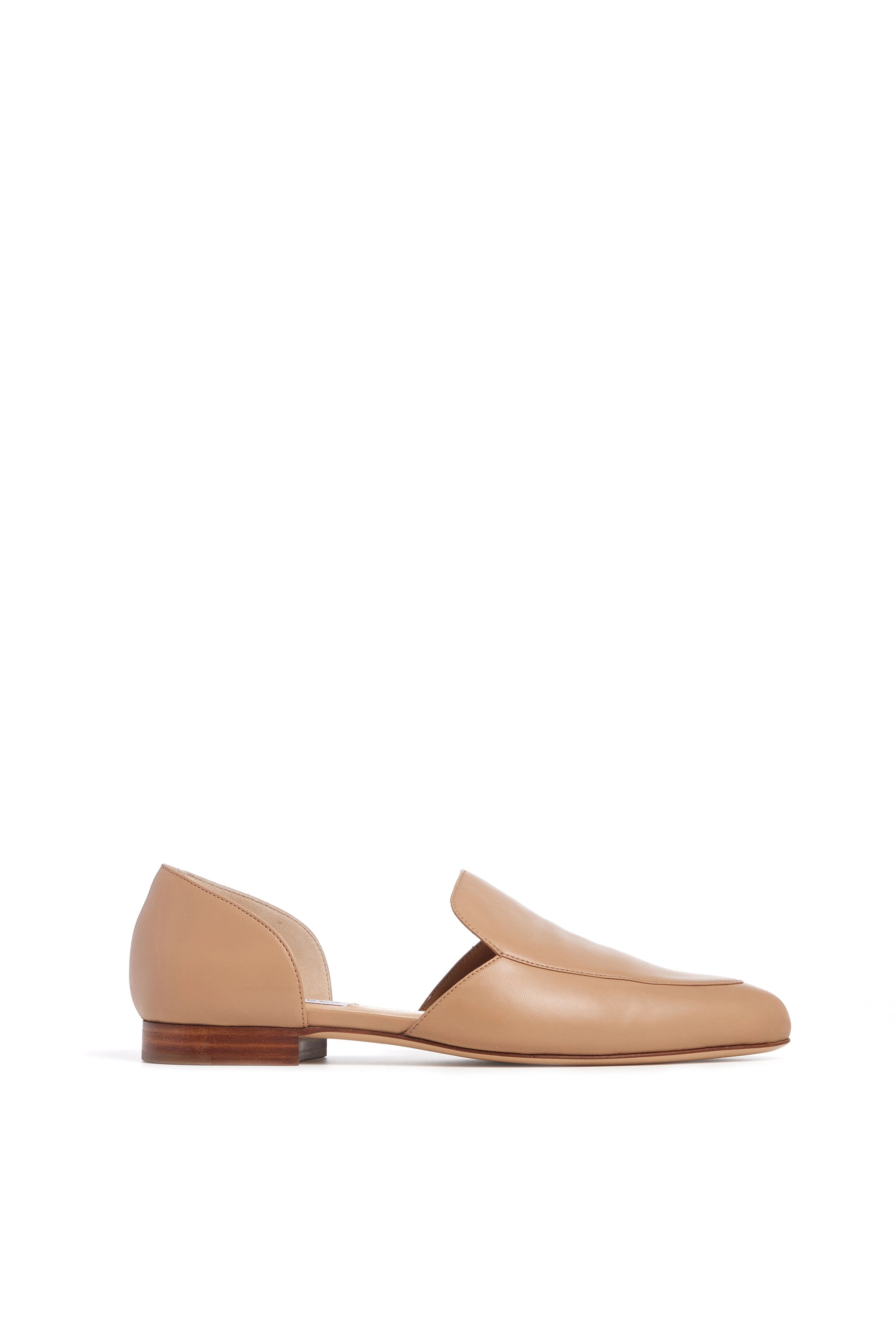 Jax Flat Shoes for Women - Dark Camel Nappa Leather Comfortable Slip-On Loafers | Perfect for Work, Travel & Everyday Wear
