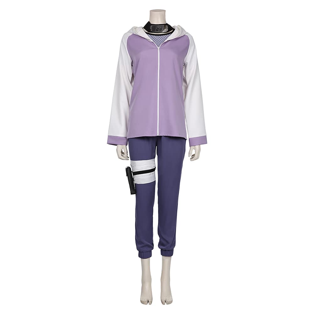Hyuga Hinata Cosplay Costume Set for Women & Girls - Anime Jacket, Hoodie & Pants Outfit - Halloween, Cosplay Events & Daily Wear