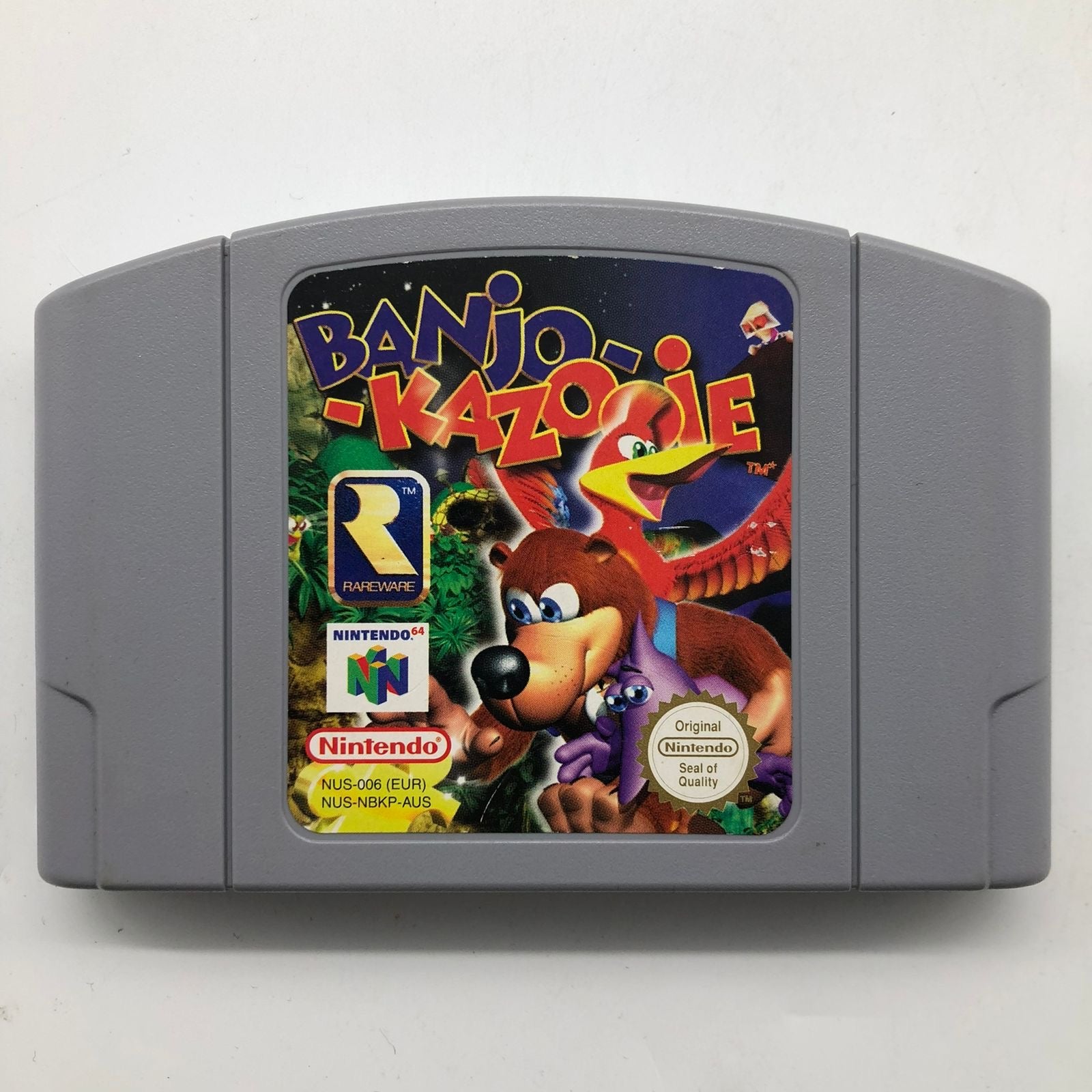 Banjo Kazooie Nintendo 64 (N64) Game Cartridge - PAL Version 25AU4 - Classic Platformer Adventure Game for Retro Gaming Enthusiasts & Collectors - Perfect for Nostalgic Playthroughs and Gaming Collections