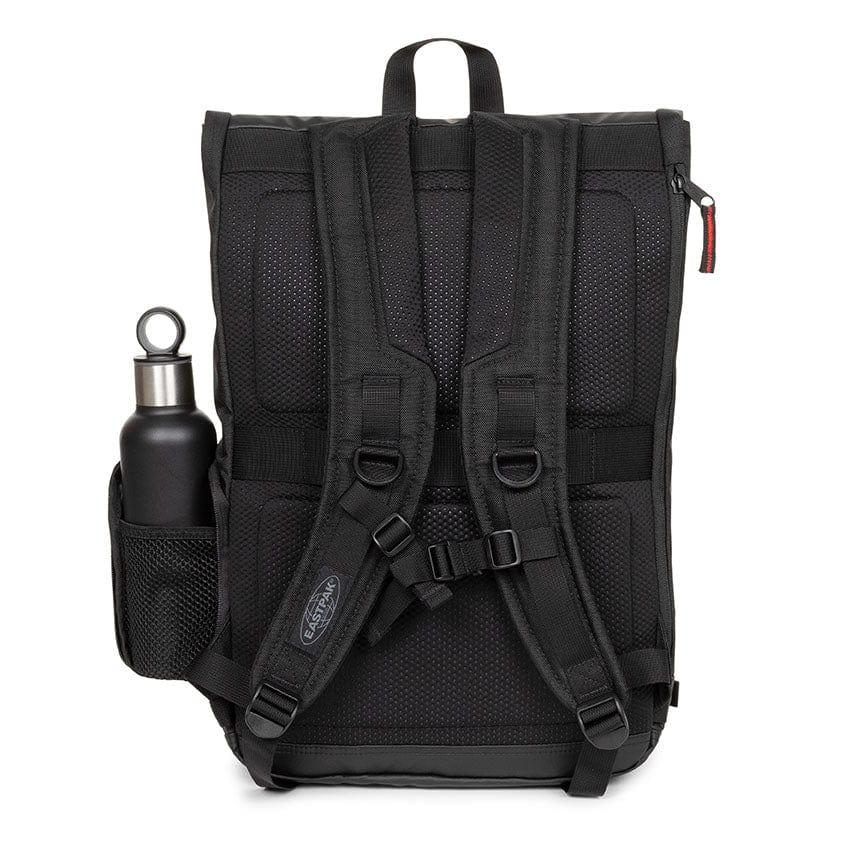 Eastpak Tecum Roll CNNCT Backpack - Durable Rip Black Laptop Bag for School, College & Travel | Water-Resistant & Stylish Daypack for Work & Outdoor Adventures