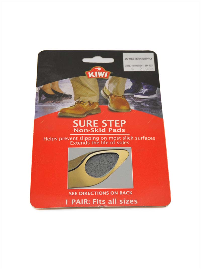 Kiwi Sure Step Non-Slip Pads for Men & Women - Anti-Skid Shoe & Boot Grips for Safety on Wet Floors, Stairs, and Workplaces