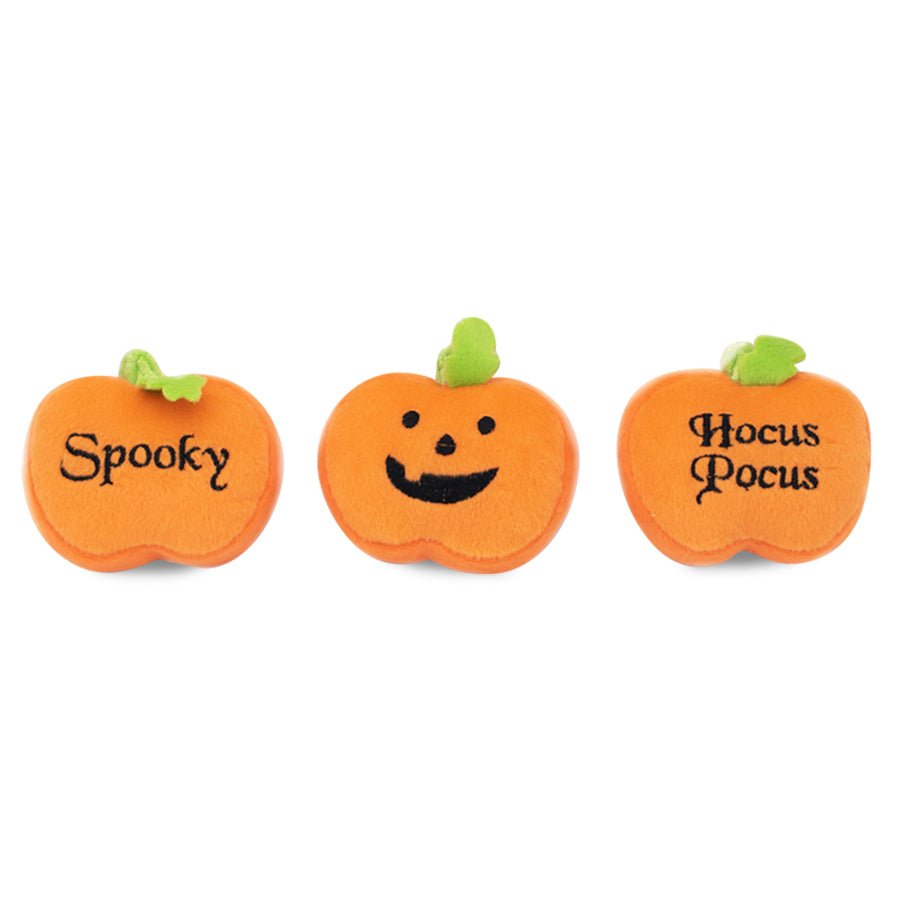 Halloween Plush Squeaker Dog Toys - 3 Pack Pumpkin Chew Toys for Small & Medium Dogs - Perfect for Playtime, Training & Holiday Pet Gifts
