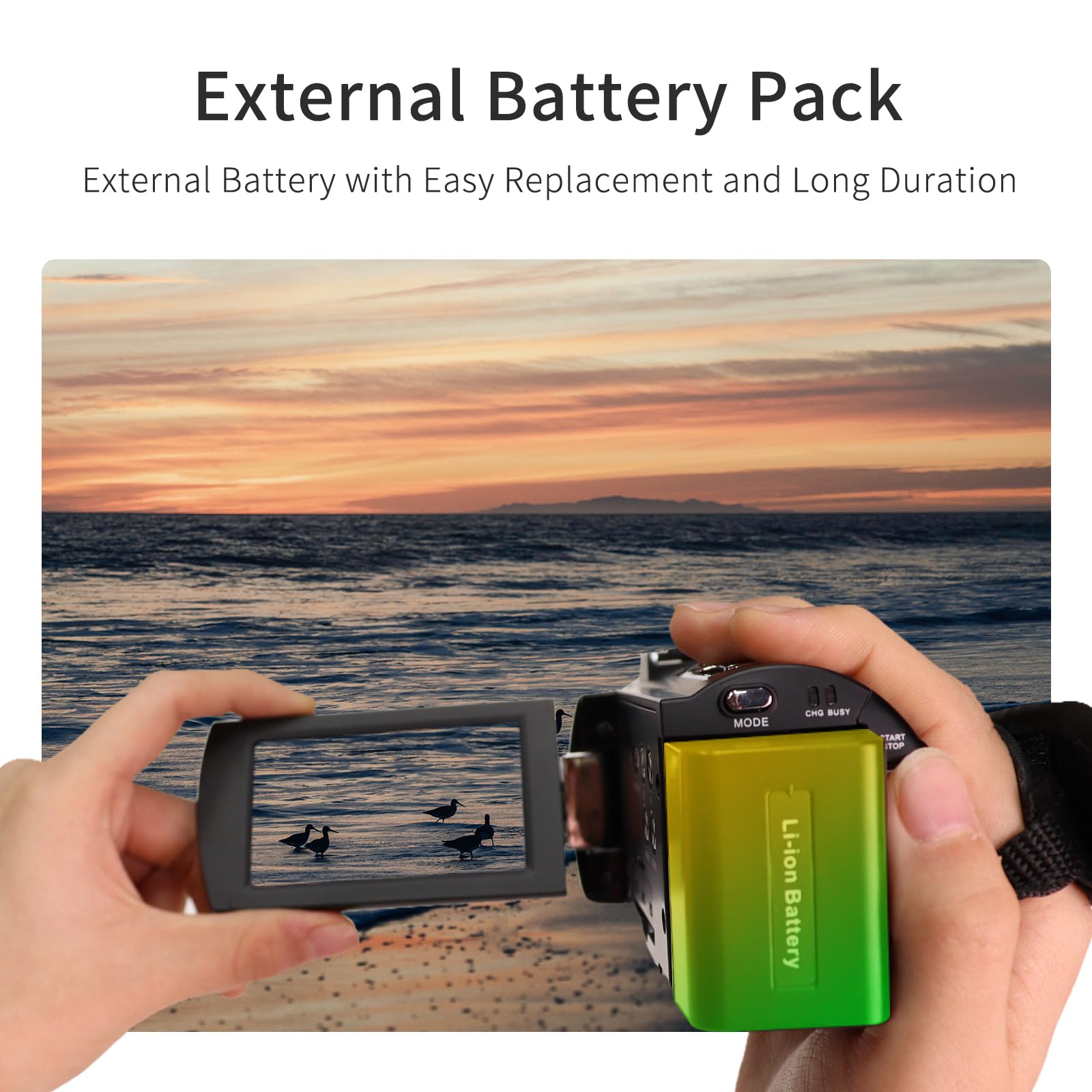 ORDRO AE20 5K Digital Video Camera with Night Vision, 95° Wide Angle Lens, WDR & EIS Stabilization - Perfect for Travel Vlogging, YouTube Content Creation, and Low-Light Recording