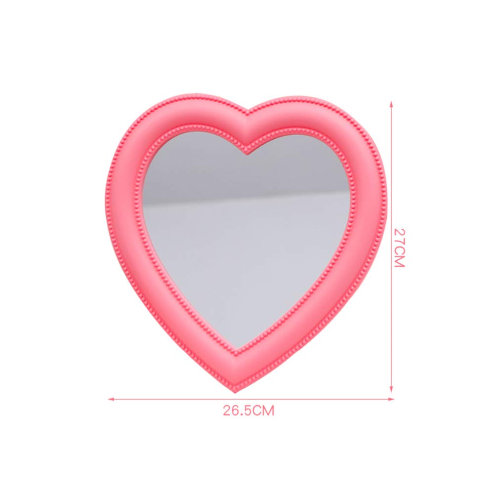 BESPORTBLE Heart Shaped Vanity Mirror - Tabletop & Wall Mounted Makeup Mirror for Women & Girls, Perfect for Bedroom, Bathroom & Dressing Room Decor