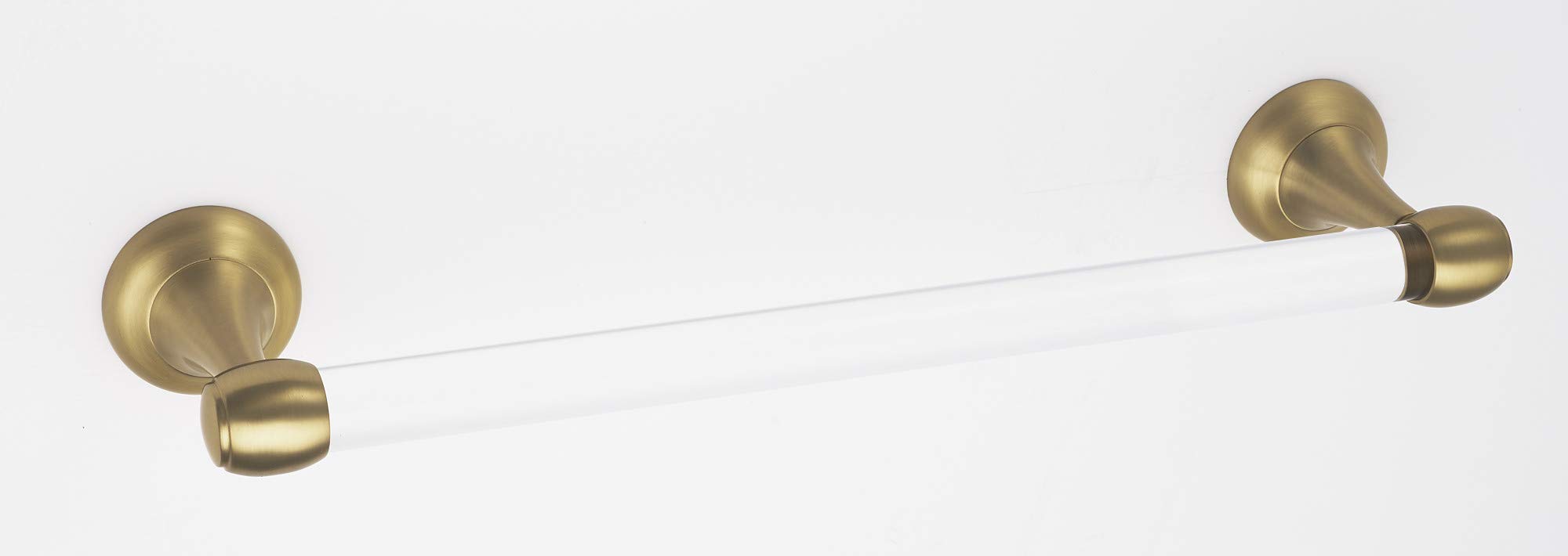 Royale Acrylic 12 Inch Wide Towel Bar - A7320-12-SB - Modern Bathroom Towel Rack for Spa, Hotel & Home Decor