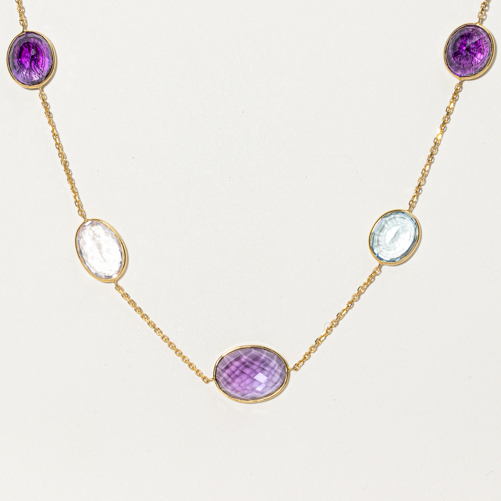Exquisite Multi-Gemstone Necklace - 27.00ctw, 16.00ctw & 7.00ct Natural Gemstones - 26 Inch Elegant Jewelry for Women - Perfect for Weddings, Parties & Special Occasions