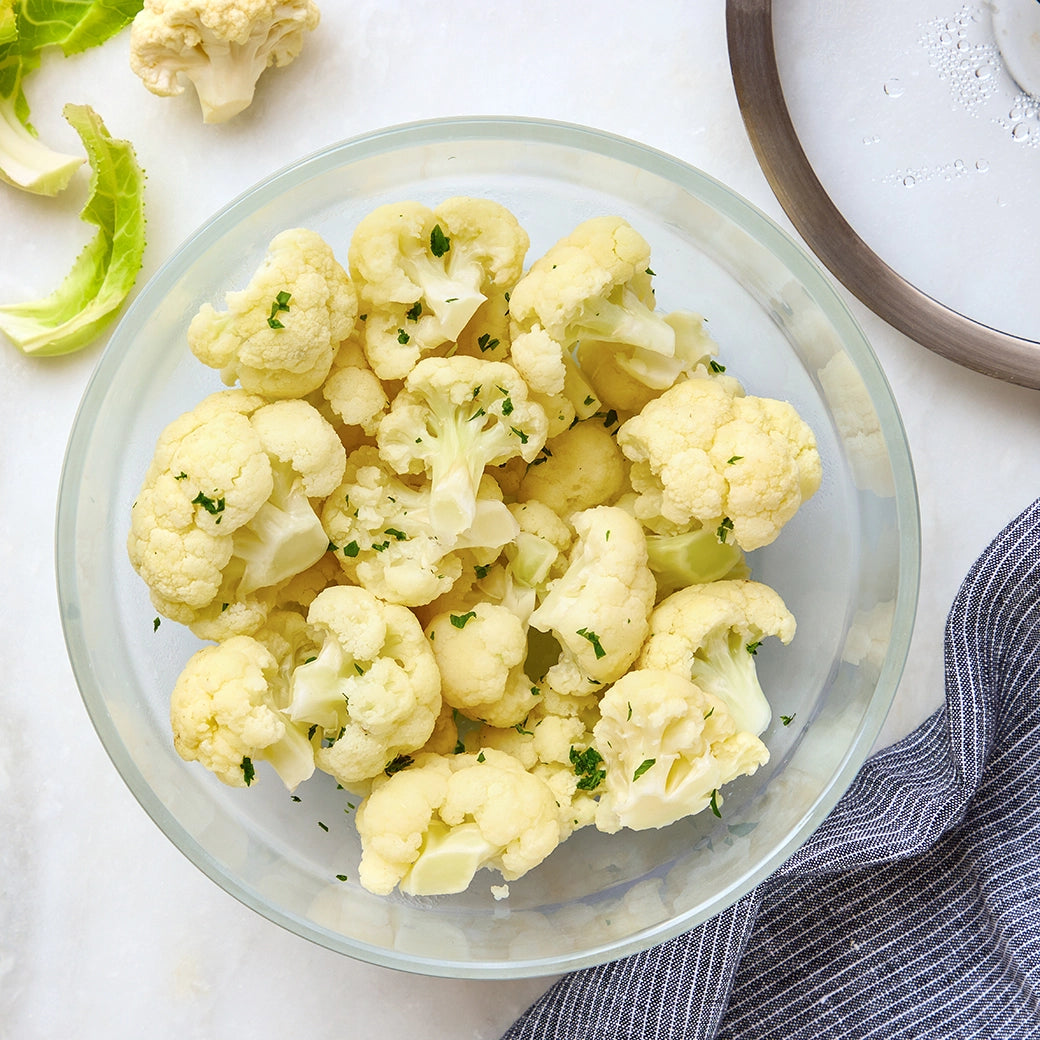 How to Microwave Cauliflower - Quick & Easy Recipe for Perfectly Cooked Cauliflower | Healthy Side Dish for Meals & Meal Prep