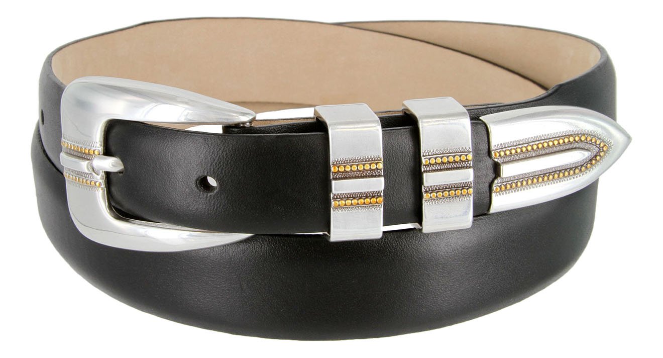 Premium Vincente Men's Italian Genuine Leather Dress Belts - Classic Business Formal & Casual Wear Accessories for Office, Wedding & Special Occasions