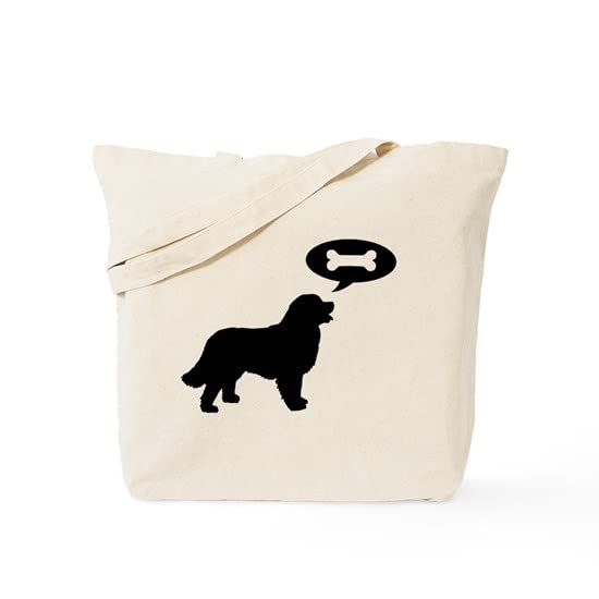 Bernese Mountain Dog Treat Tote Bag - Natural Canvas Reusable Shopping Bag for Groceries, Beach & Pet Store Trips