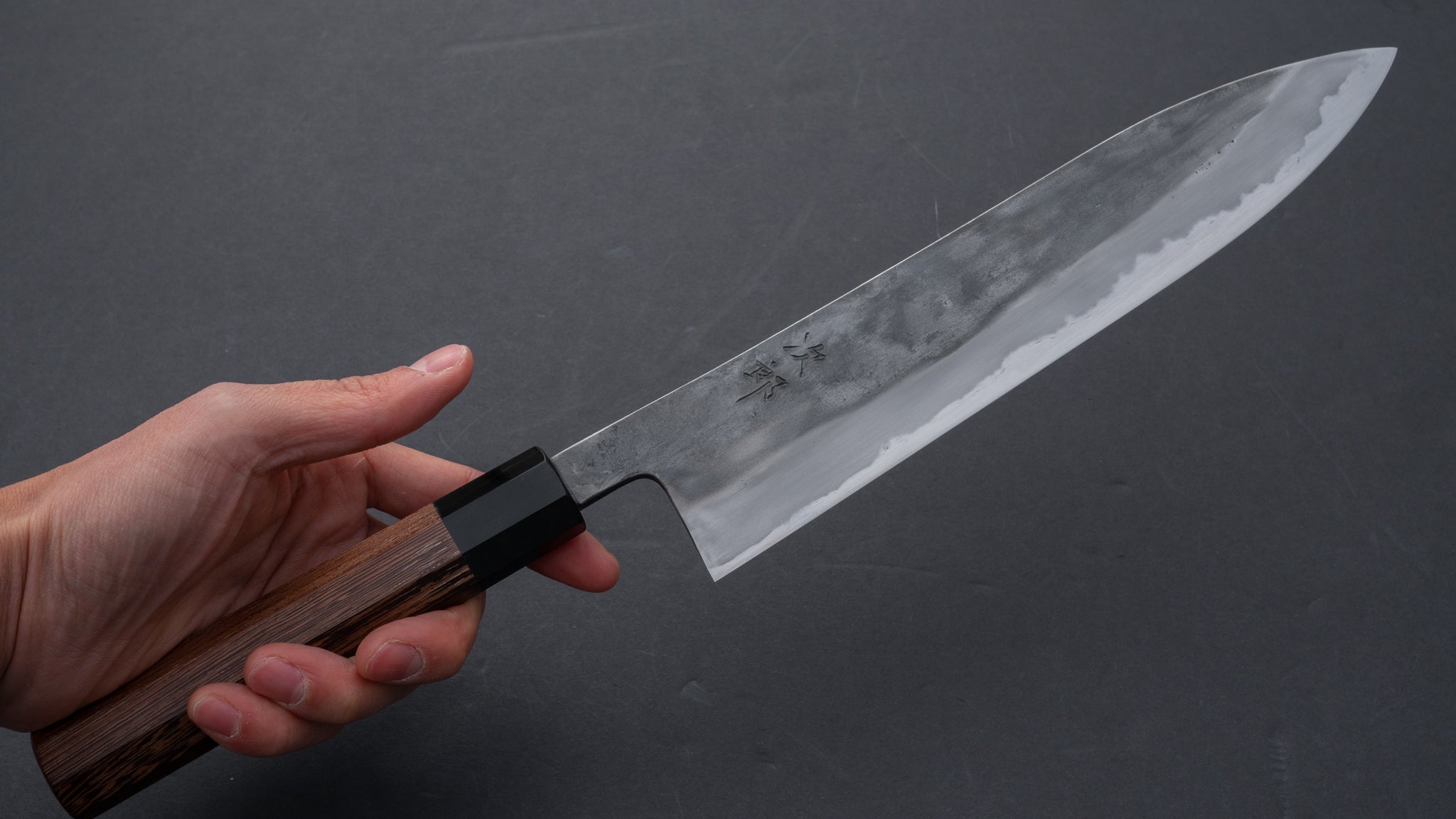 Premium Jiro Tsuchime Wa Gyuto 240mm Japanese Chef Knife with Taihei Tagayasan Handle - Perfect for Sushi, Meat Slicing & Professional Kitchen Use
