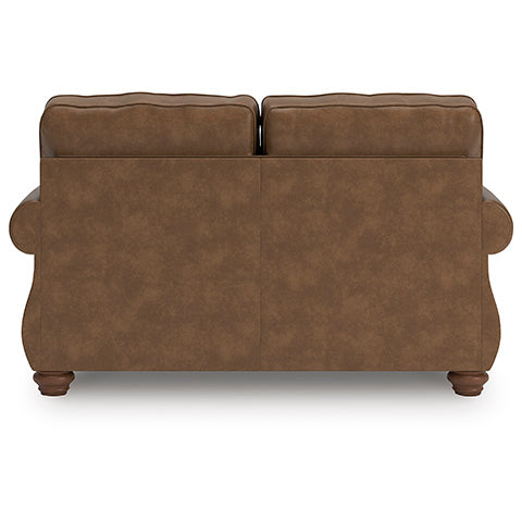 Chasemore Earth Loveseat Sofa - Modern 2-Seater Couch for Living Room, Small Space, Apartment & Office - PC5590235