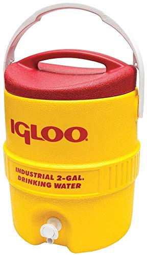 Igloo 2 Gallon Beverage Cooler - Insulated Portable Drink Dispenser for Parties, Picnics & Outdoor Events (Yellow/Red)