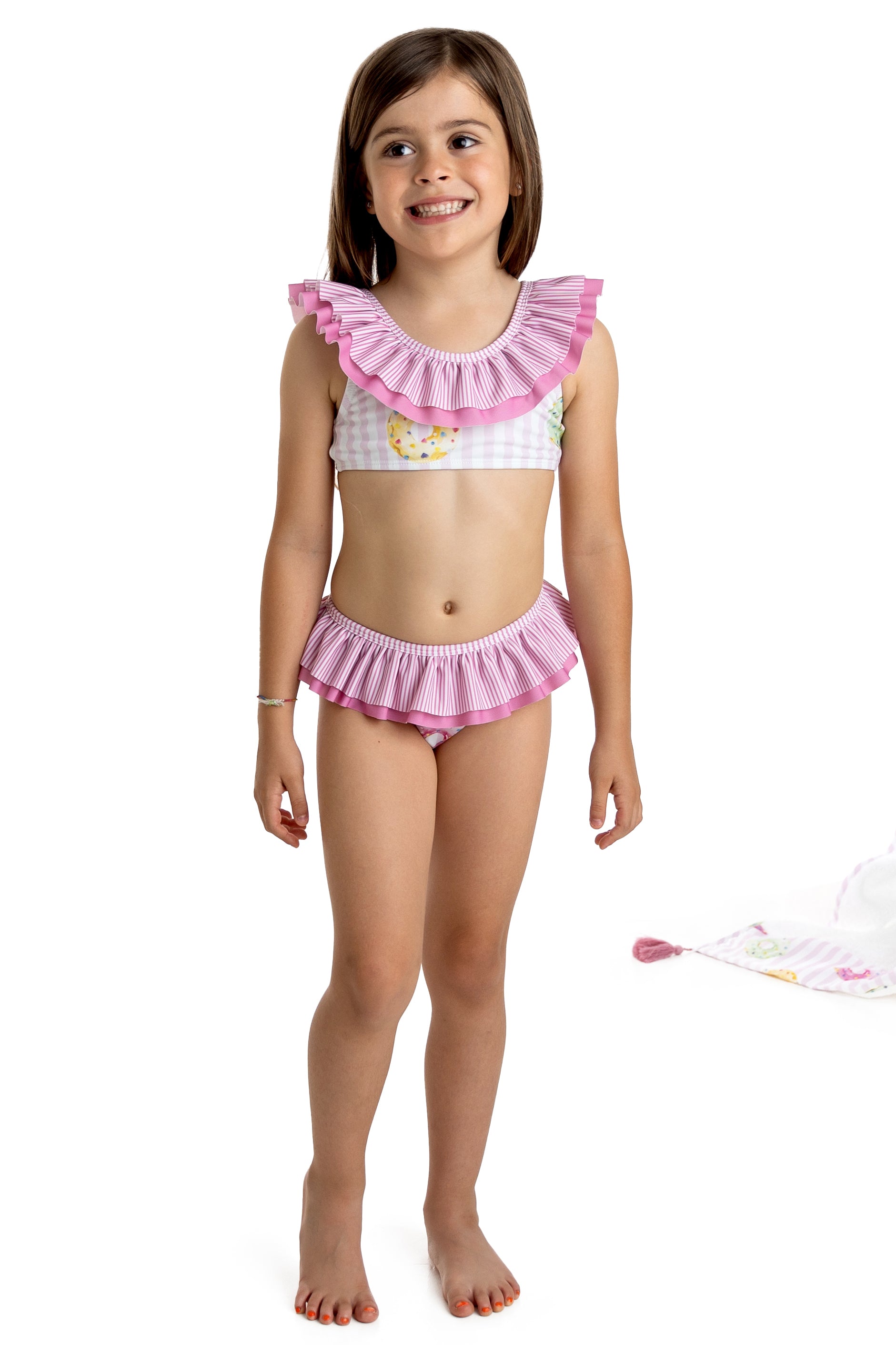 Sexy Donut Print Bikini Set - Women's Summer Swimwear for Beach, Pool, Vacation & Tropical Getaways
