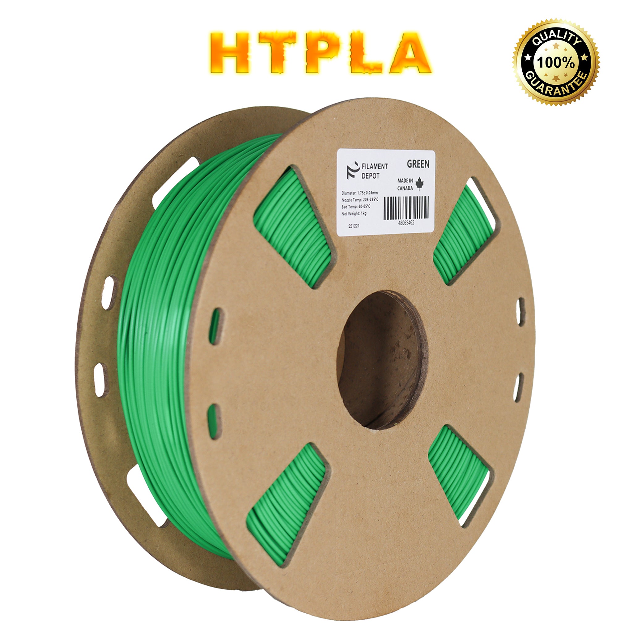 Filaments Depot HTPLA Tough 1.75mm 1kg 3D Printer Filament - High Strength, Durable PLA for 3D Printing, Perfect for Prototyping, DIY Projects, and Functional Parts