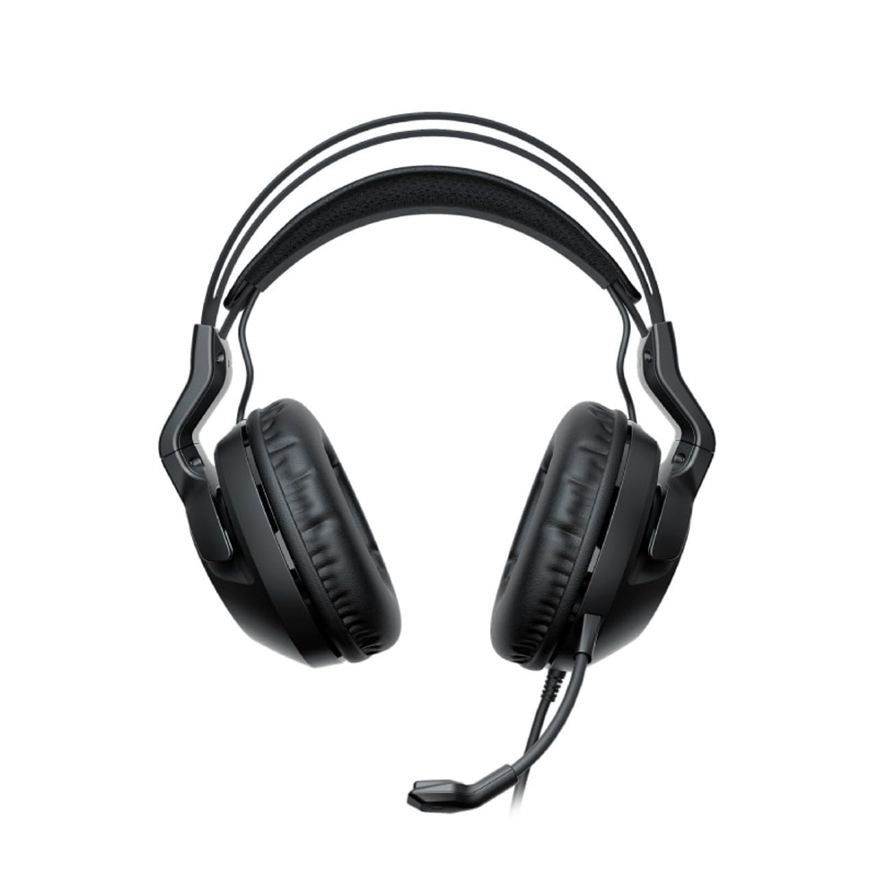 ROCCAT Elo X Stereo PC Gaming Headset - Wired Cross-Platform Headphones with Detachable Noise Cancelling Mic for PC, Mac, Xbox Series X|S, Xbox One, PlayStation & Mobile - Lightweight Comfort Design - Perfect for Gaming, Streaming & Online Meetings (Black)