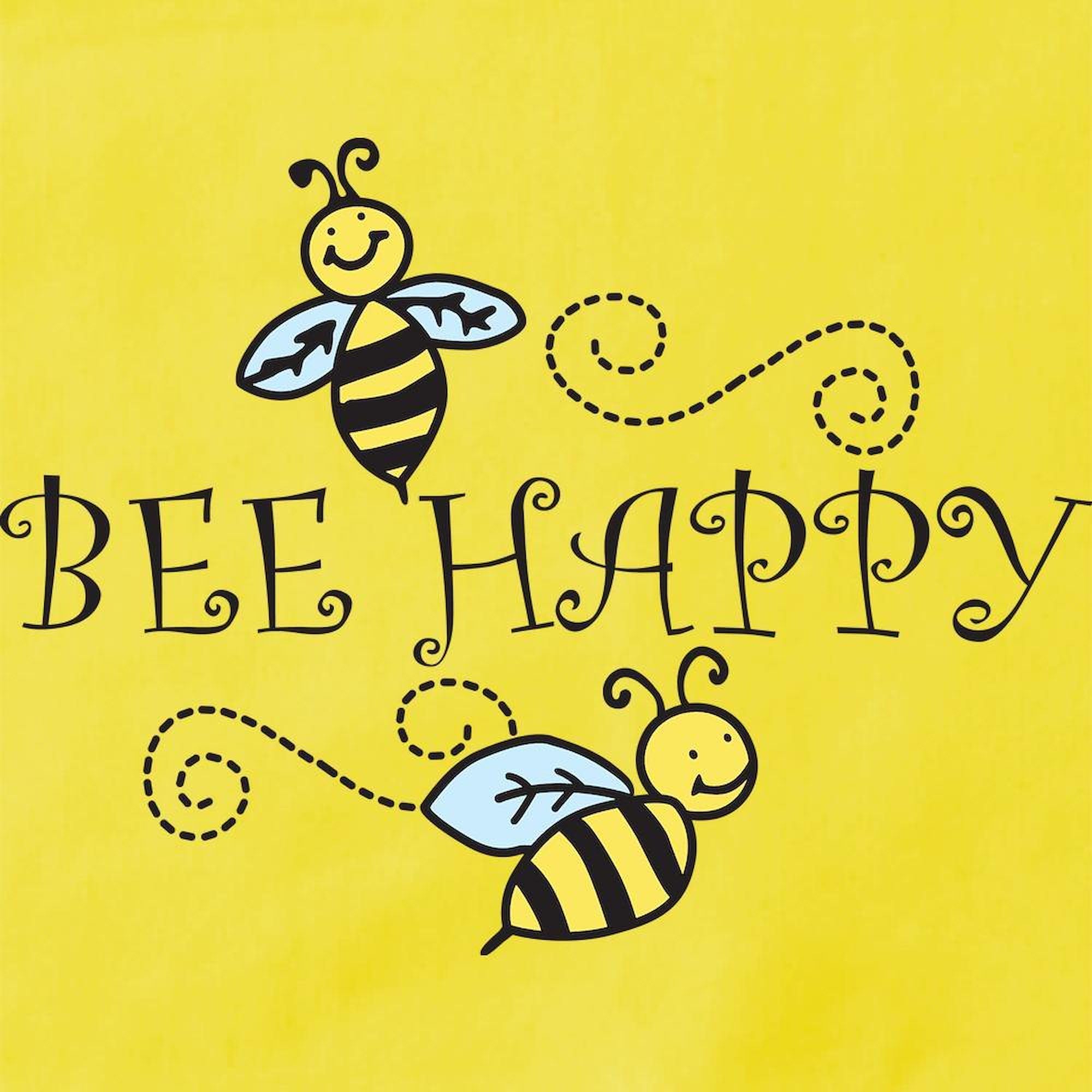 Bee Happy Kitchen Apron with Pockets - Adjustable Grilling & Baking Apron for BBQ, Cooking & Baking - Perfect Gift for Chefs & Home Cooks
